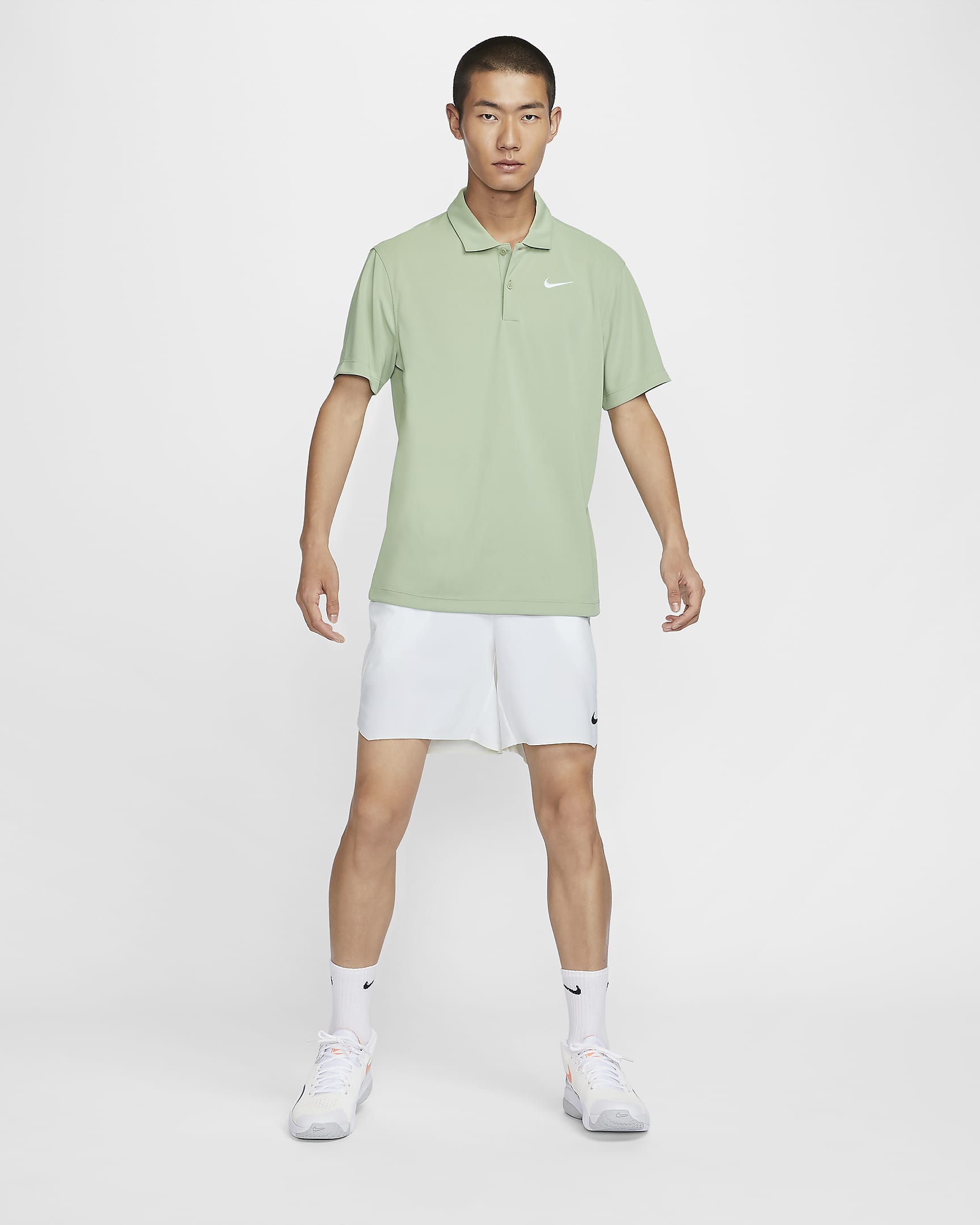 NikeCourt Dri-FIT Men's Tennis Polo - Jade Horizon/White