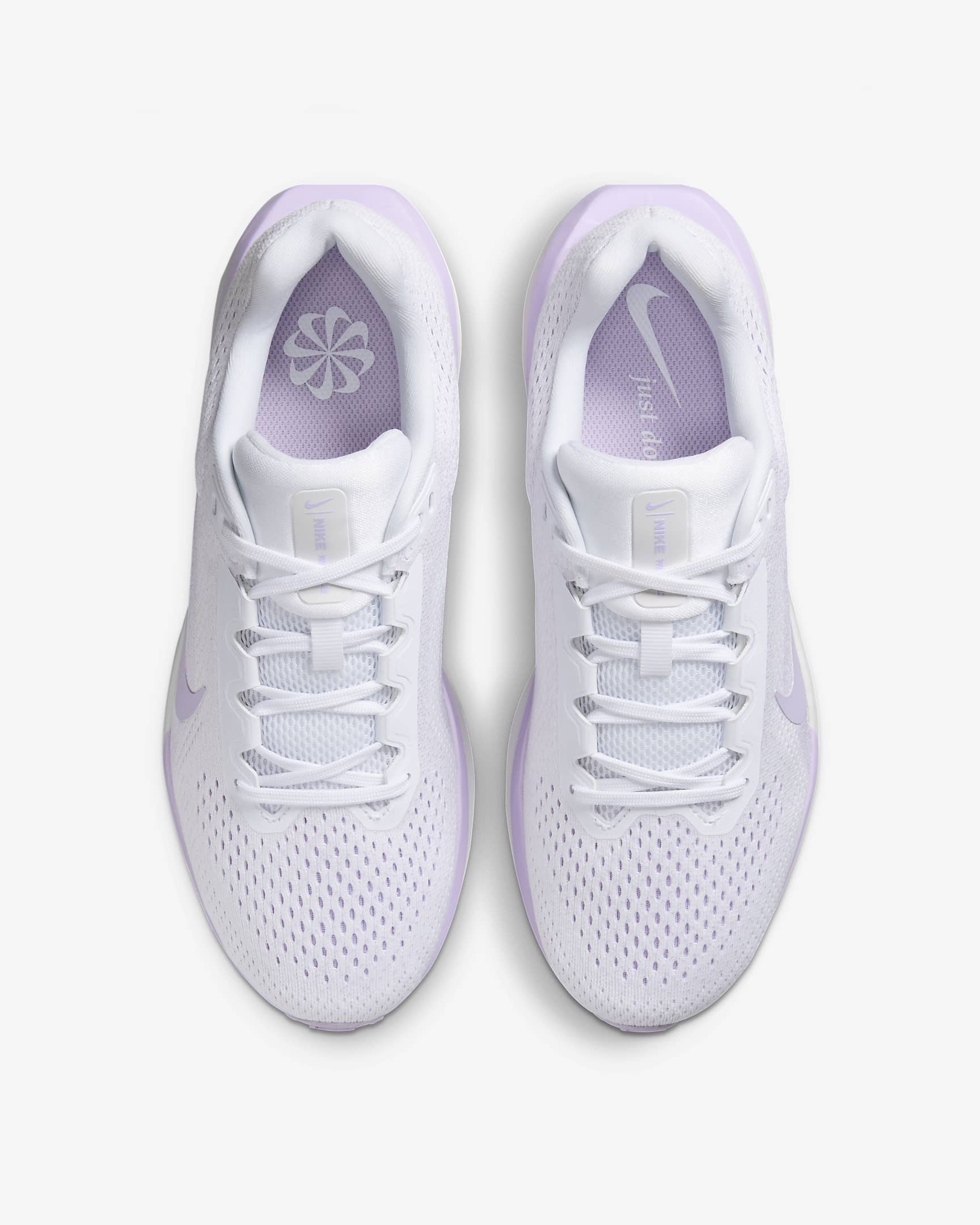 Nike Winflo 11 女款路跑鞋 - 白色/白色/Lilac Bloom/Lilac Bloom