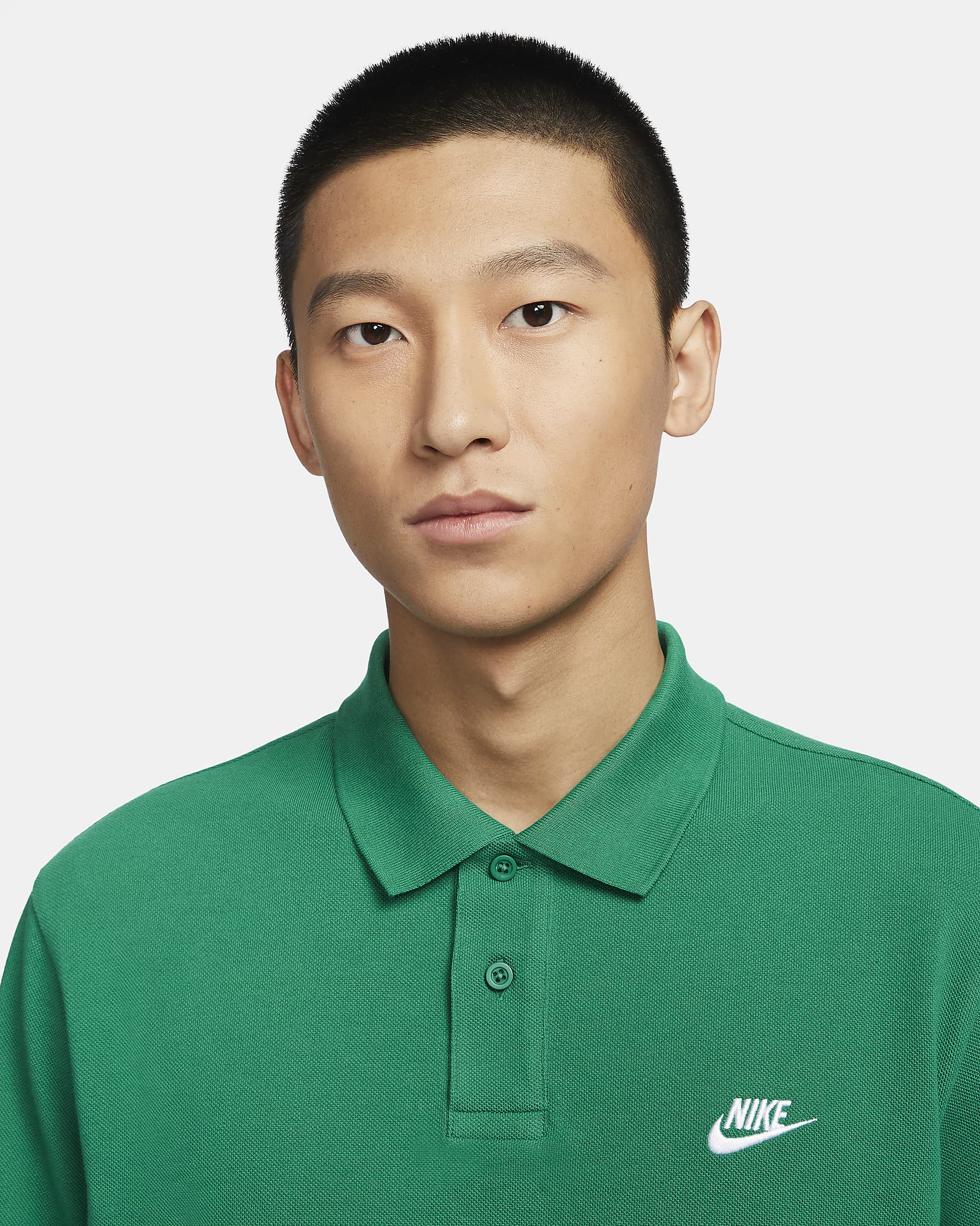 Nike Club Men's Short-Sleeve Polo - Malachite/White