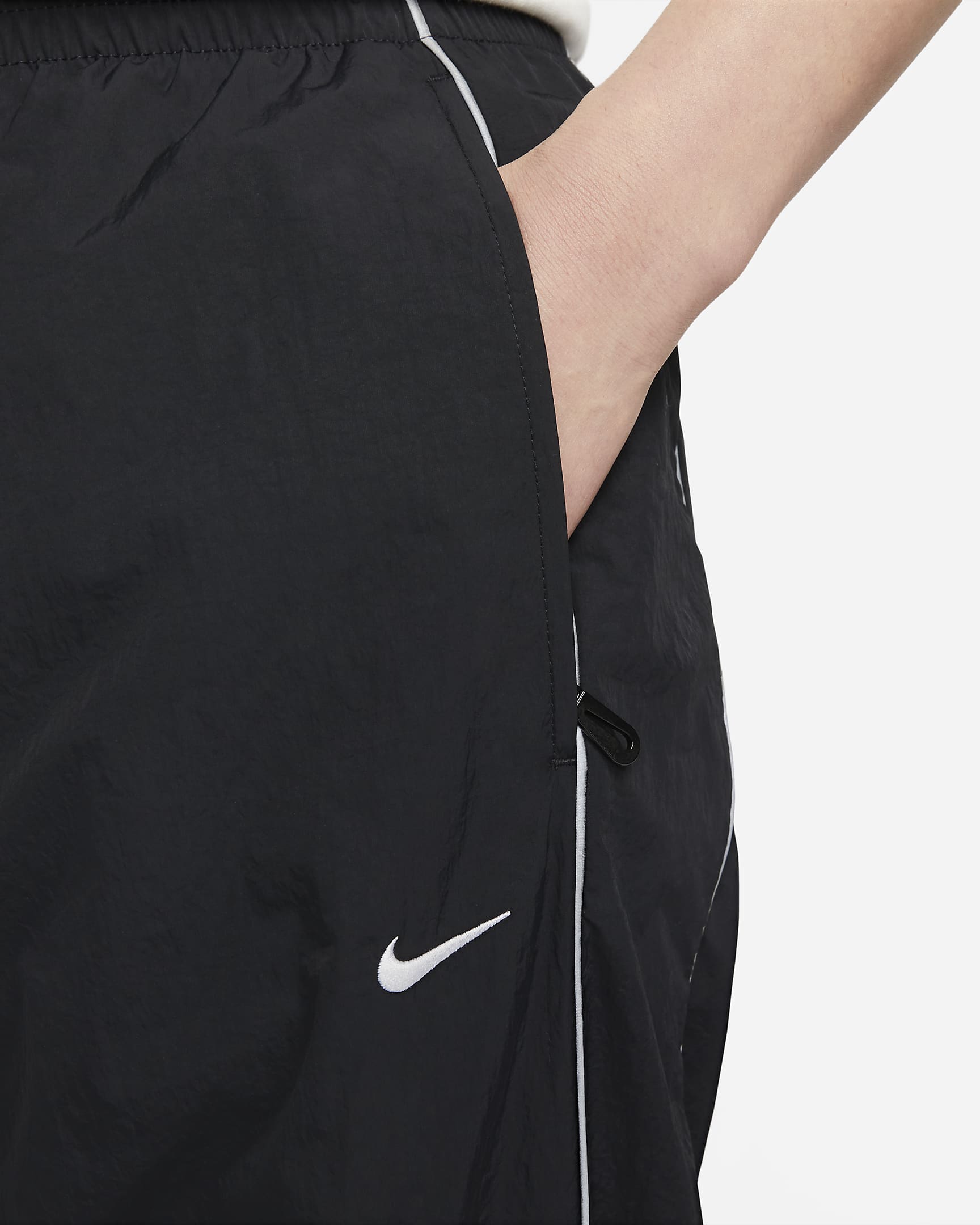 Nike Solo Swoosh Men's Tracksuit Bottoms - Black/White