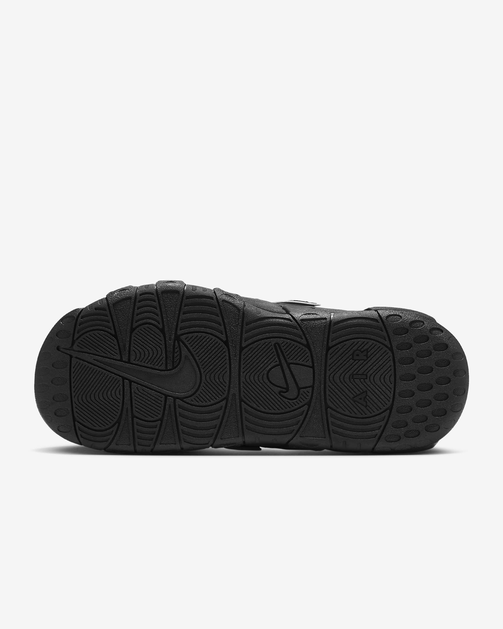 Nike Air More Uptempo Men's Slides - Black/Black/Clear/White