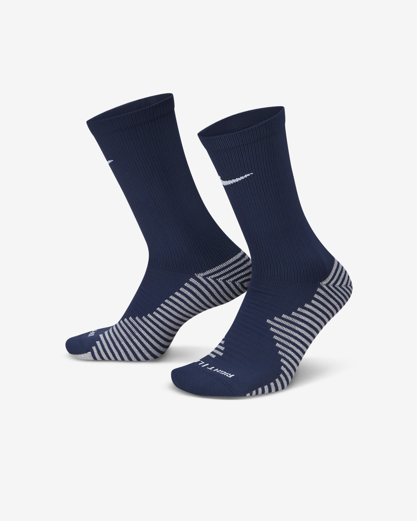 Chaussettes de football mi-mollet Nike Strike - Midnight Navy/Blanc