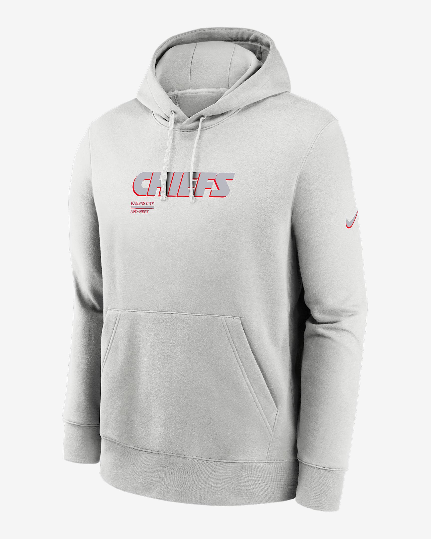 Kansas City Chiefs Slot Receiver Club Men's Nike NFL Pullover Hoodie - Grey