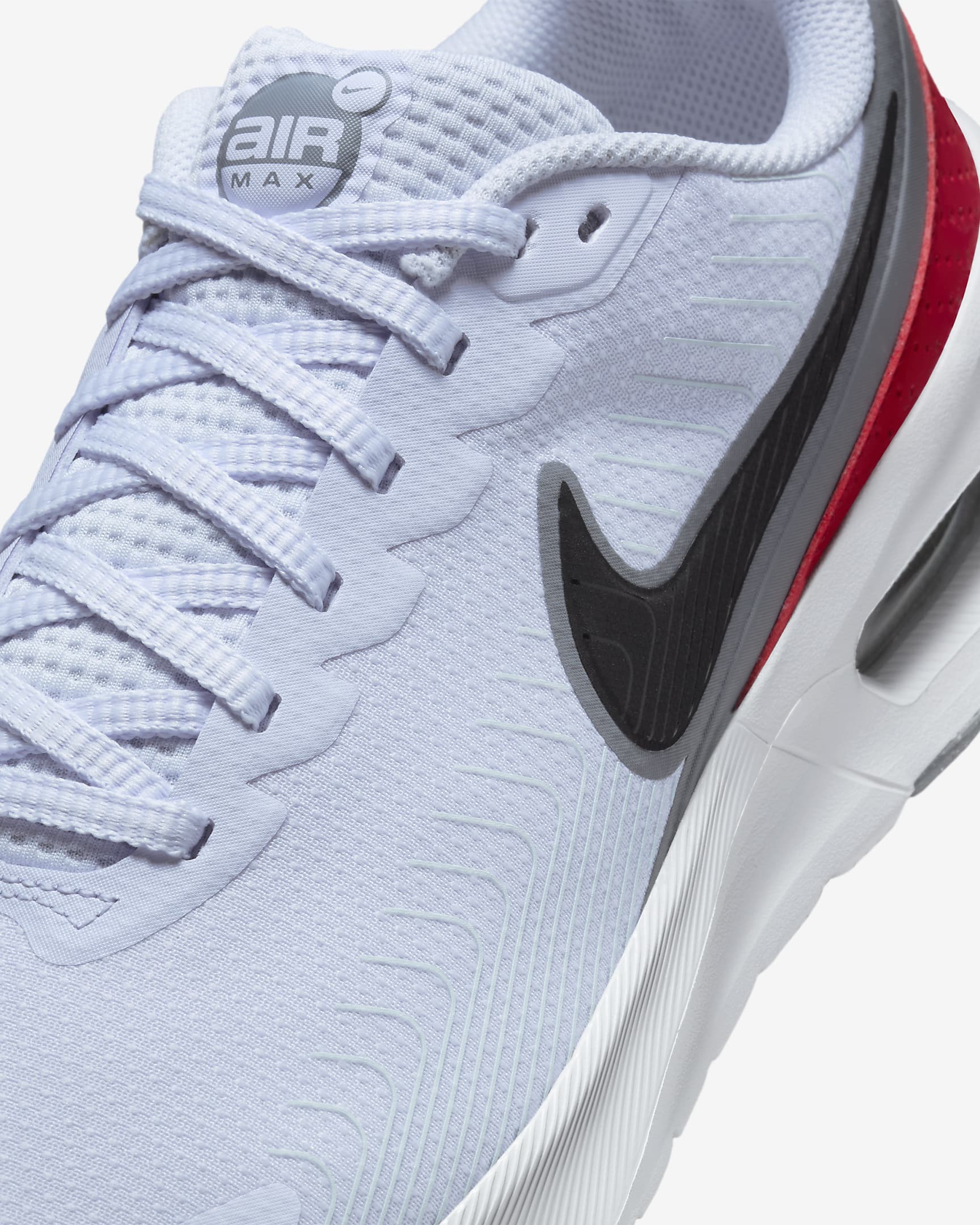 Nike Air Max Nuaxis Men's Shoes - Football Grey/White/Gym Red/Black