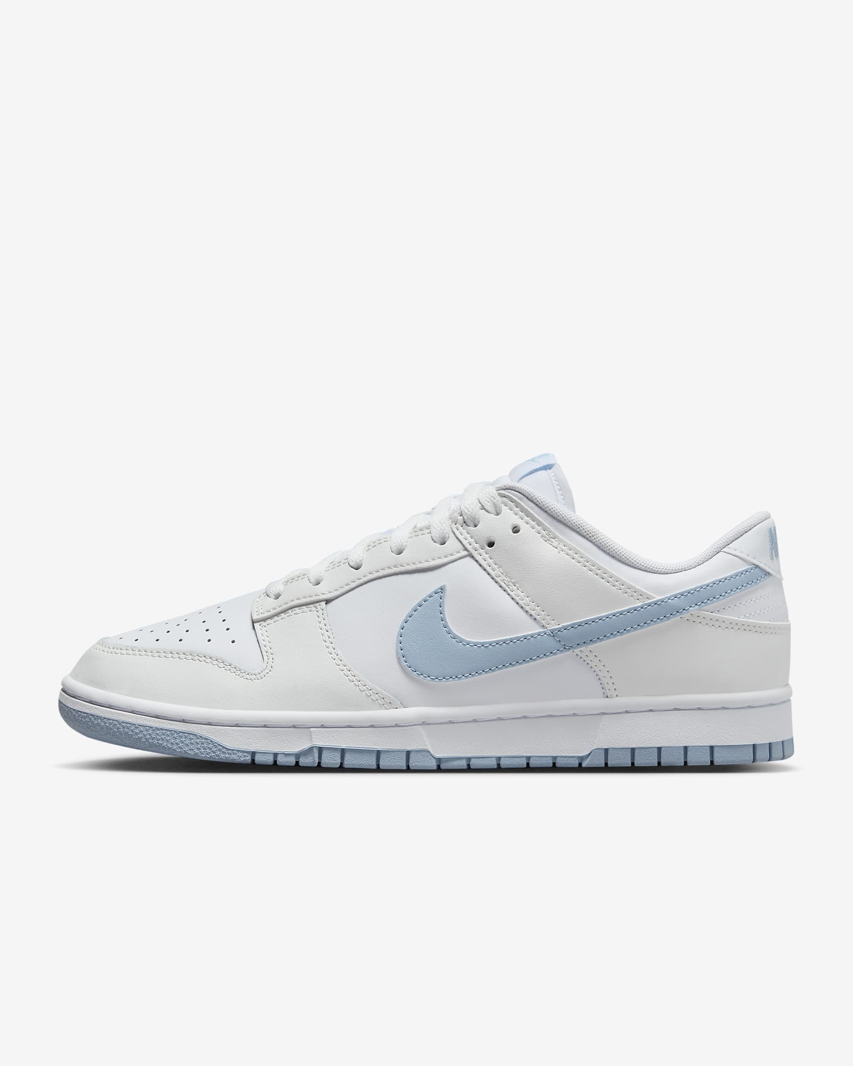 Nike Dunk Low Retro Men's Shoes - White/Summit White/Light Armoury Blue