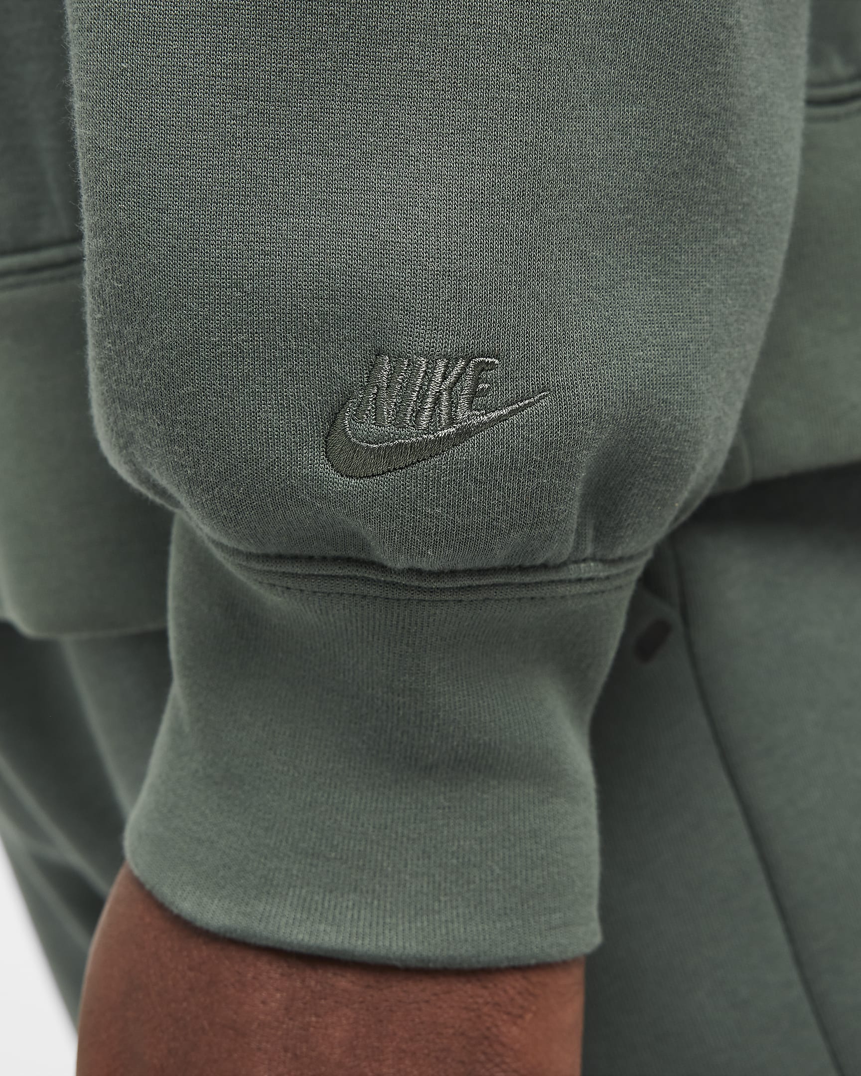 Nike Tech rövid cipzáras polár férfifelső - Vintage Green/Vintage Green