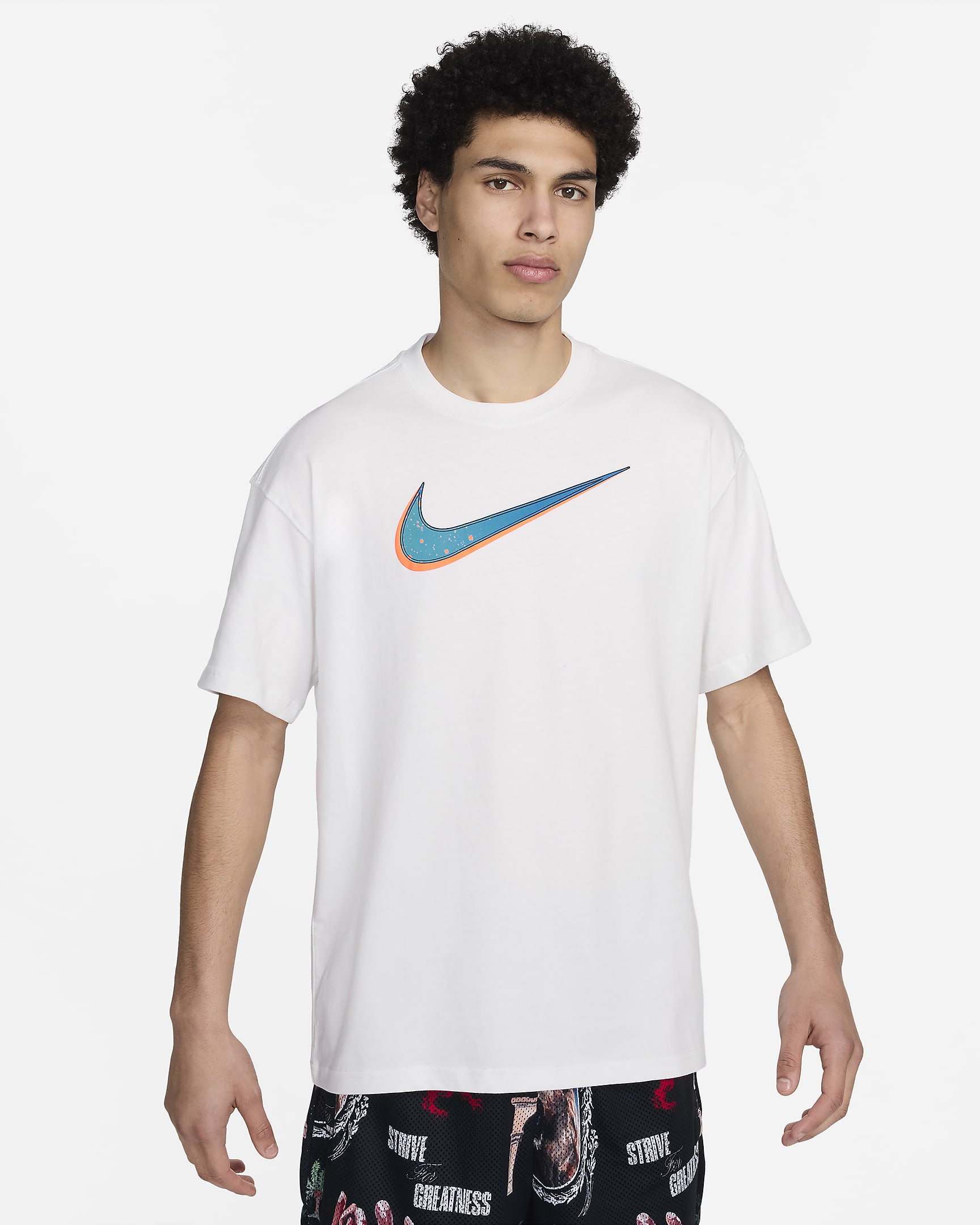 Playera de básquetbol M90 para hombre LeBron - Blanco cumbre