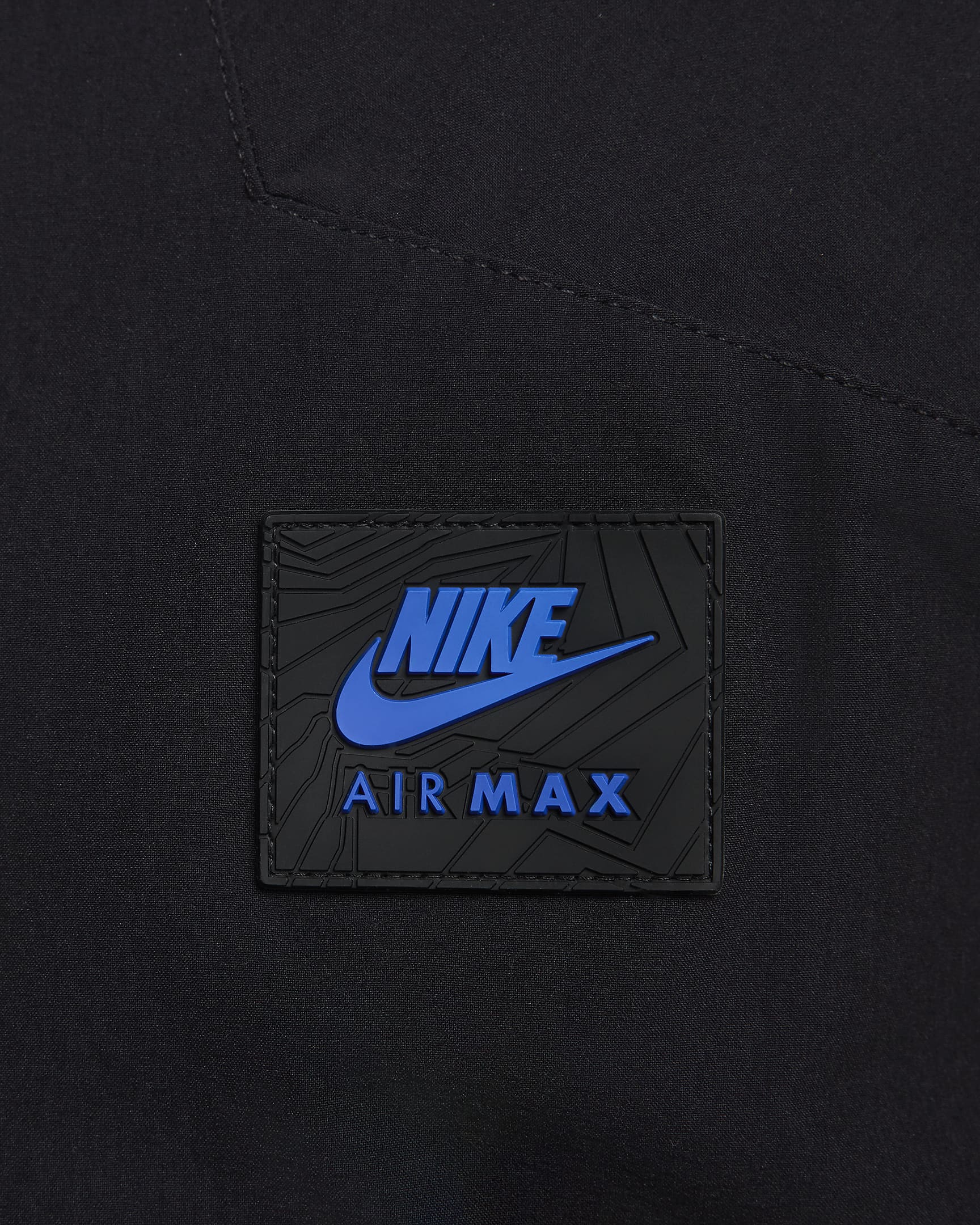 Pánská tkaná bunda Nike Air Max - Černá/Černá/Černá/Game Royal