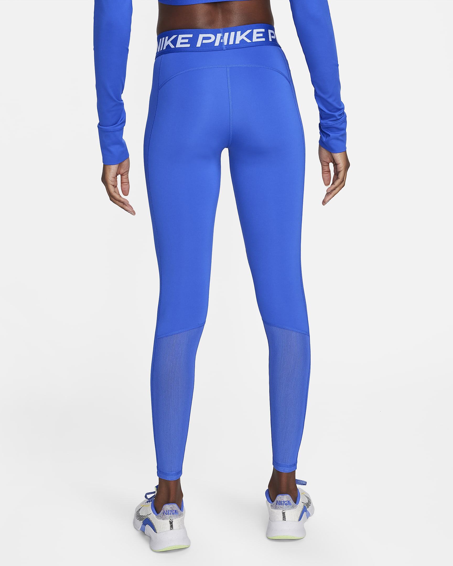 Nike Pro Women's Mid-Rise Mesh-Panelled Leggings. Nike UK