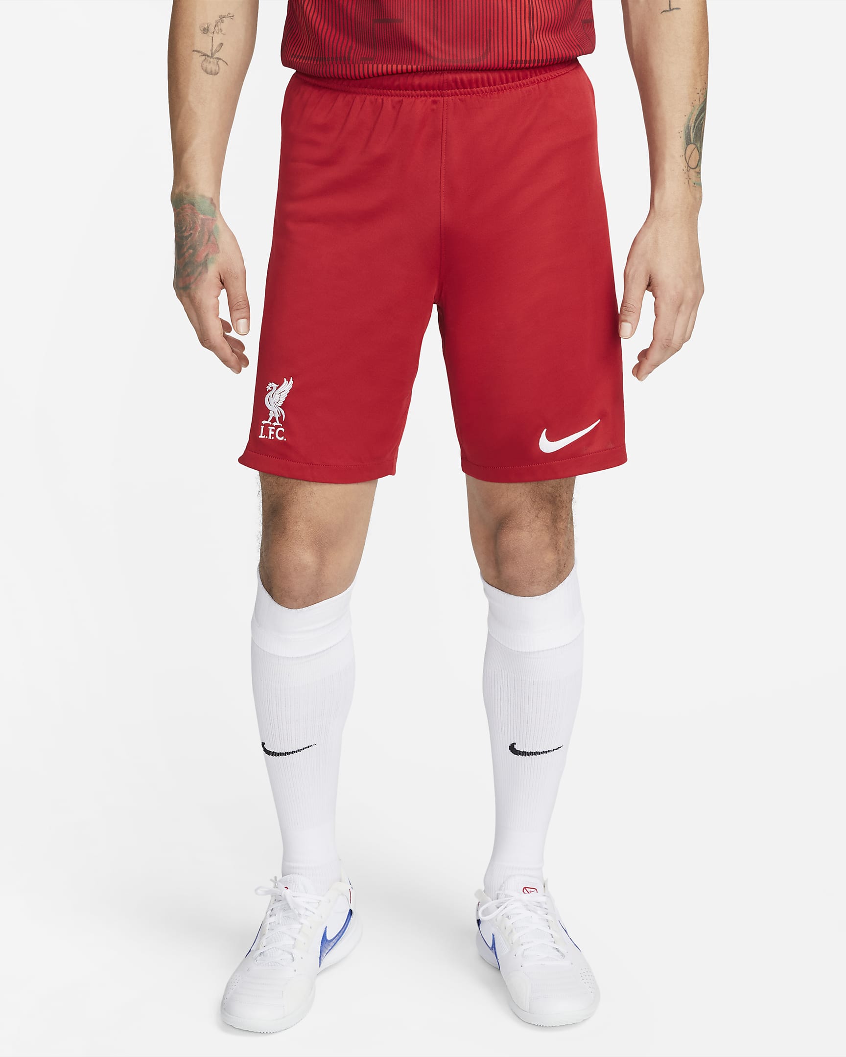 Liverpool F.C. 2023/24 Stadium Home Men's Nike Dri-FIT Football Shorts - Gym Red/White