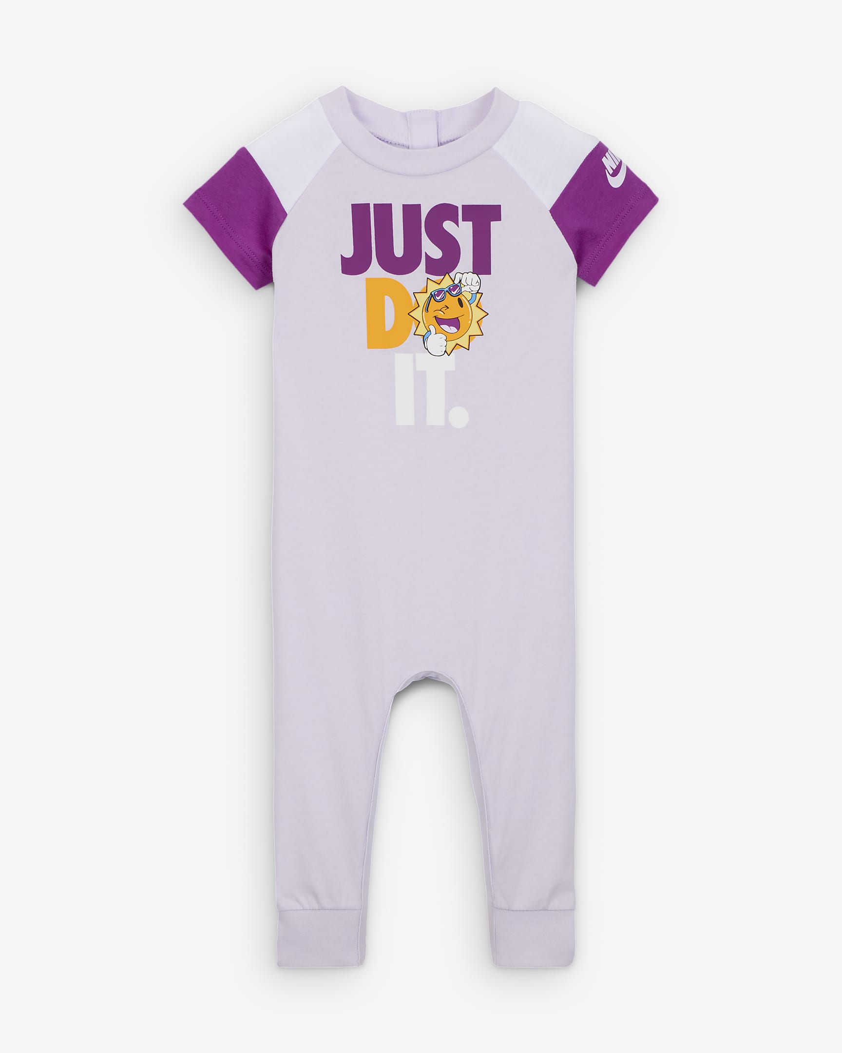 Nike KSA Baby (0-9M) Romper - Barely Grape