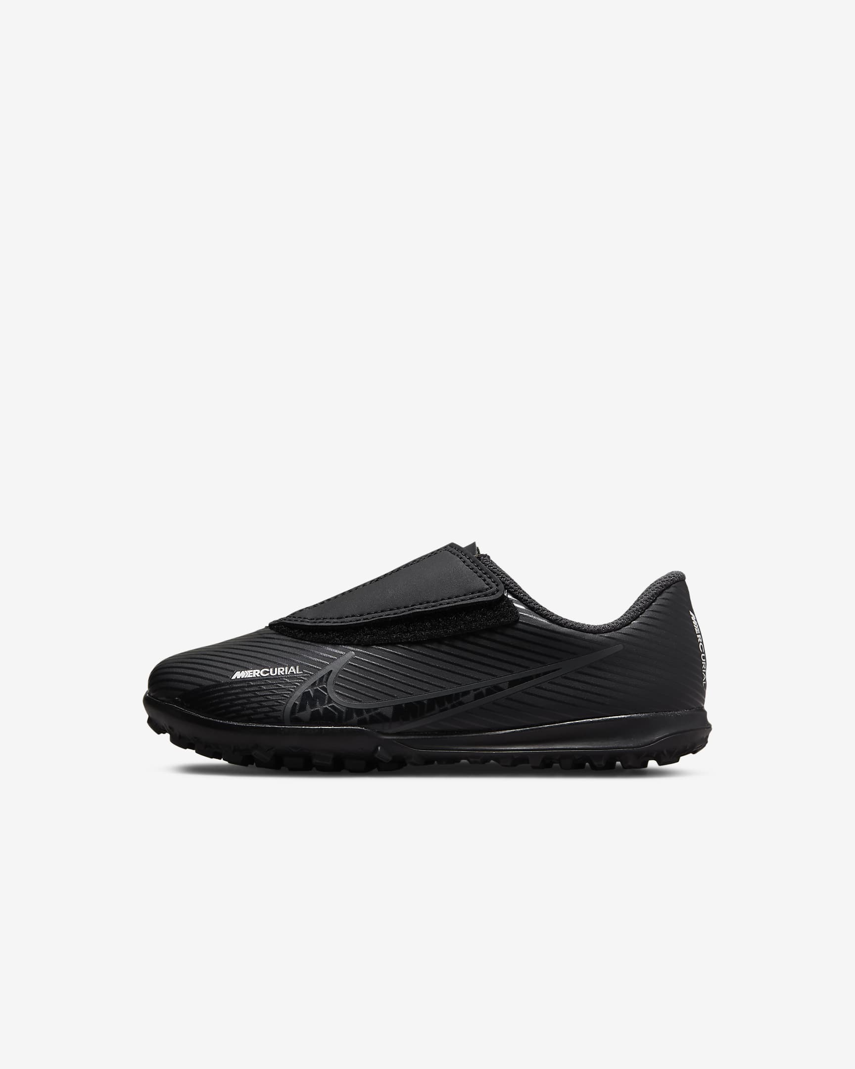 Nike Jr. Mercurial Vapor 15 Club Little Kids' Turf Soccer Shoes.