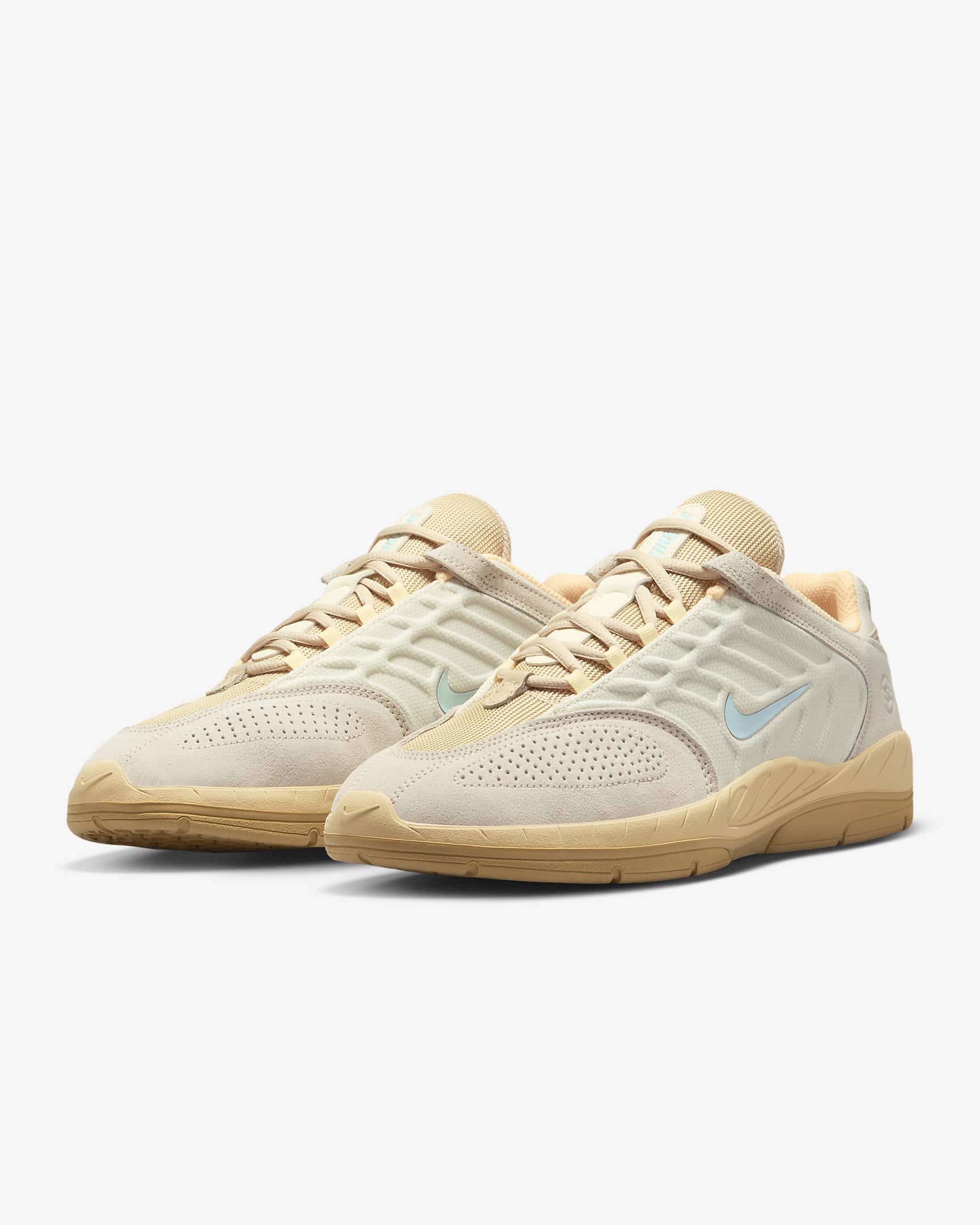 Nike SB Vertebrae Skate Shoes - Coconut Milk/Sesame/Flat Gold/Jade Ice