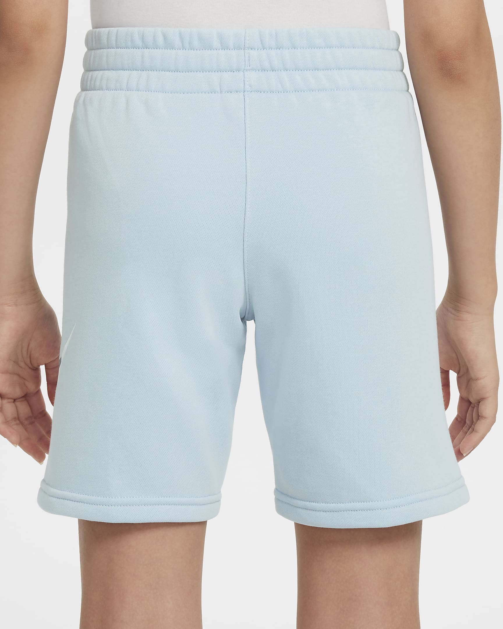 Shorts in French Terry Nike Sportswear Club Fleece – Ragazzo/a - Light Armory Blue/Bianco/Ashen Slate