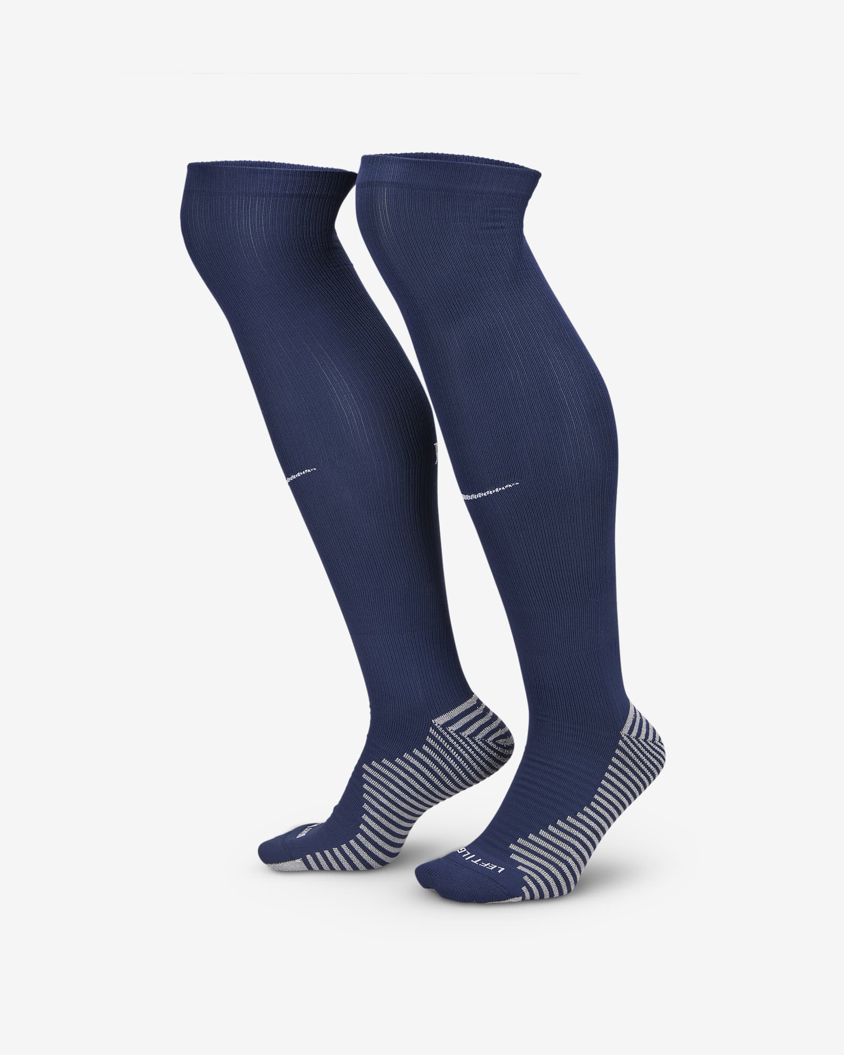 Chaussettes de foot montantes Paris Saint-Germain Strike Nike - Midnight Navy/Blanc