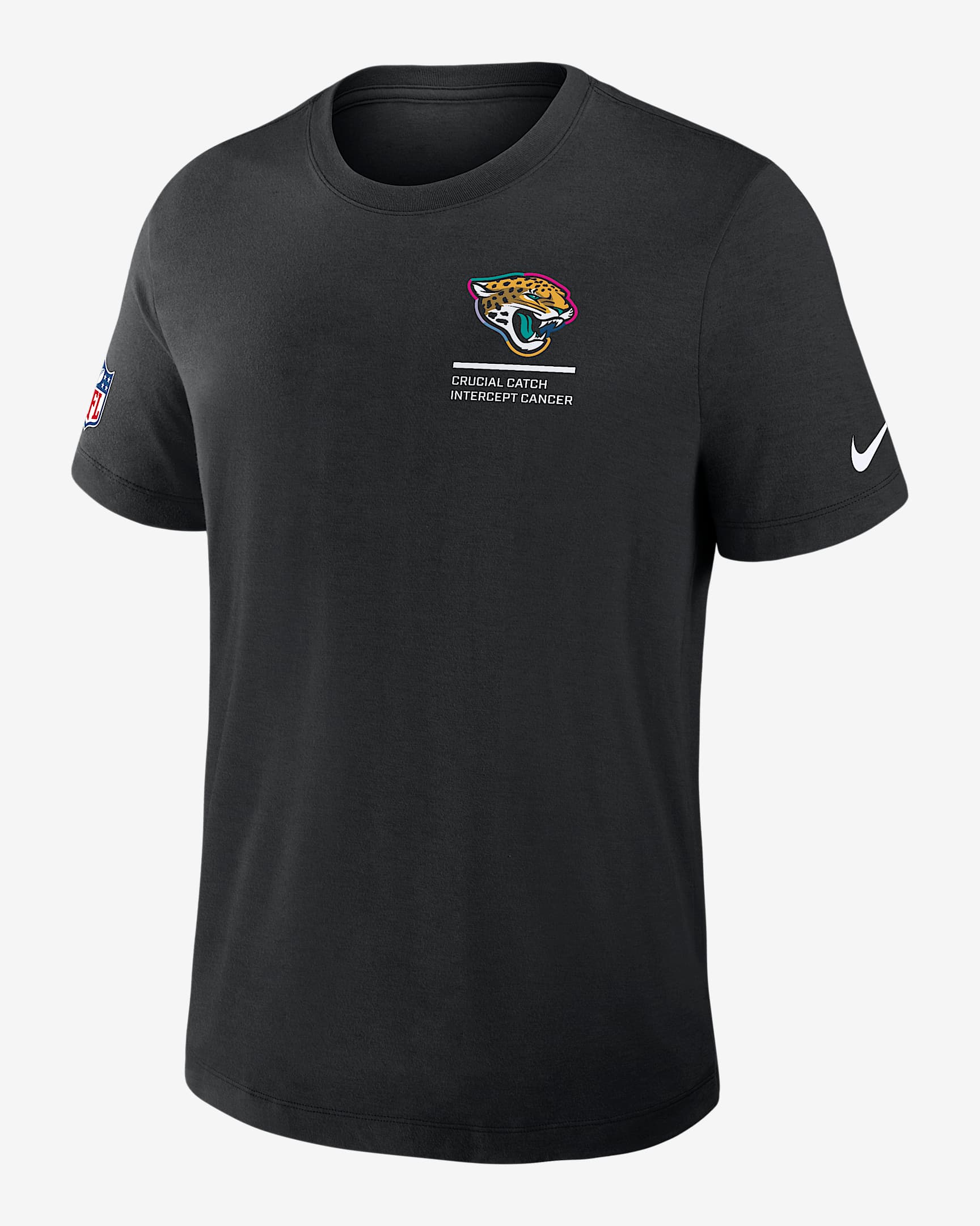 Jacksonville Jaguars Crucial Catch Men's Nike Dri-FIT NFL T-Shirt - Black