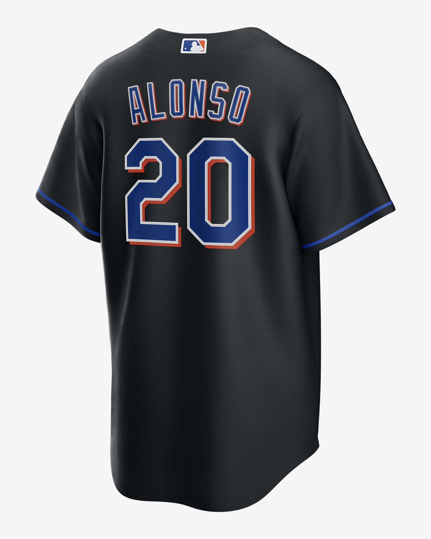 MLB New York Mets (Pete Alonso) Men's Replica Baseball Jersey - Black