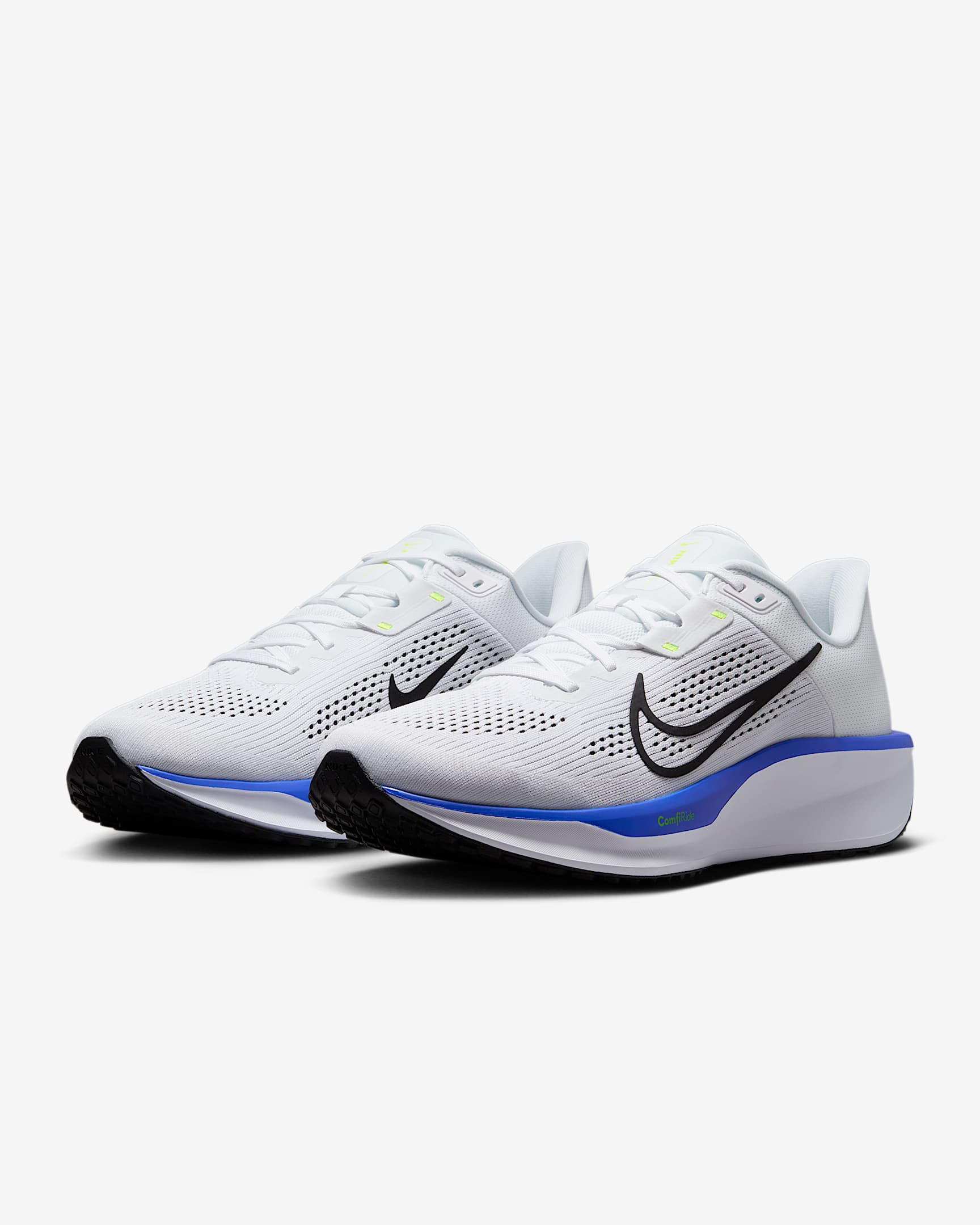 Nike Quest 6 Men's Road Running Shoes - White/Hyper Royal/Volt/Black