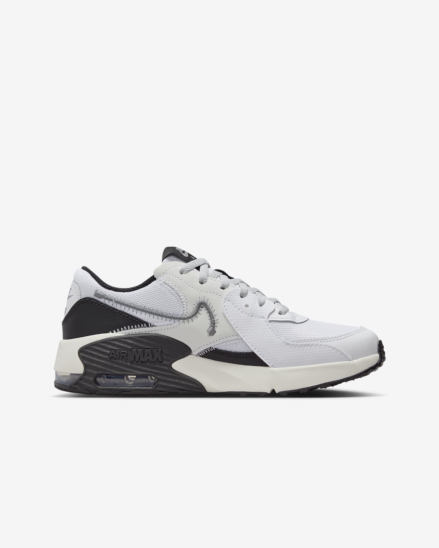 รองเท้าเด็กโต Nike Air Max Excee - ขาว/ดำ/Sail/Metallic Cool Grey