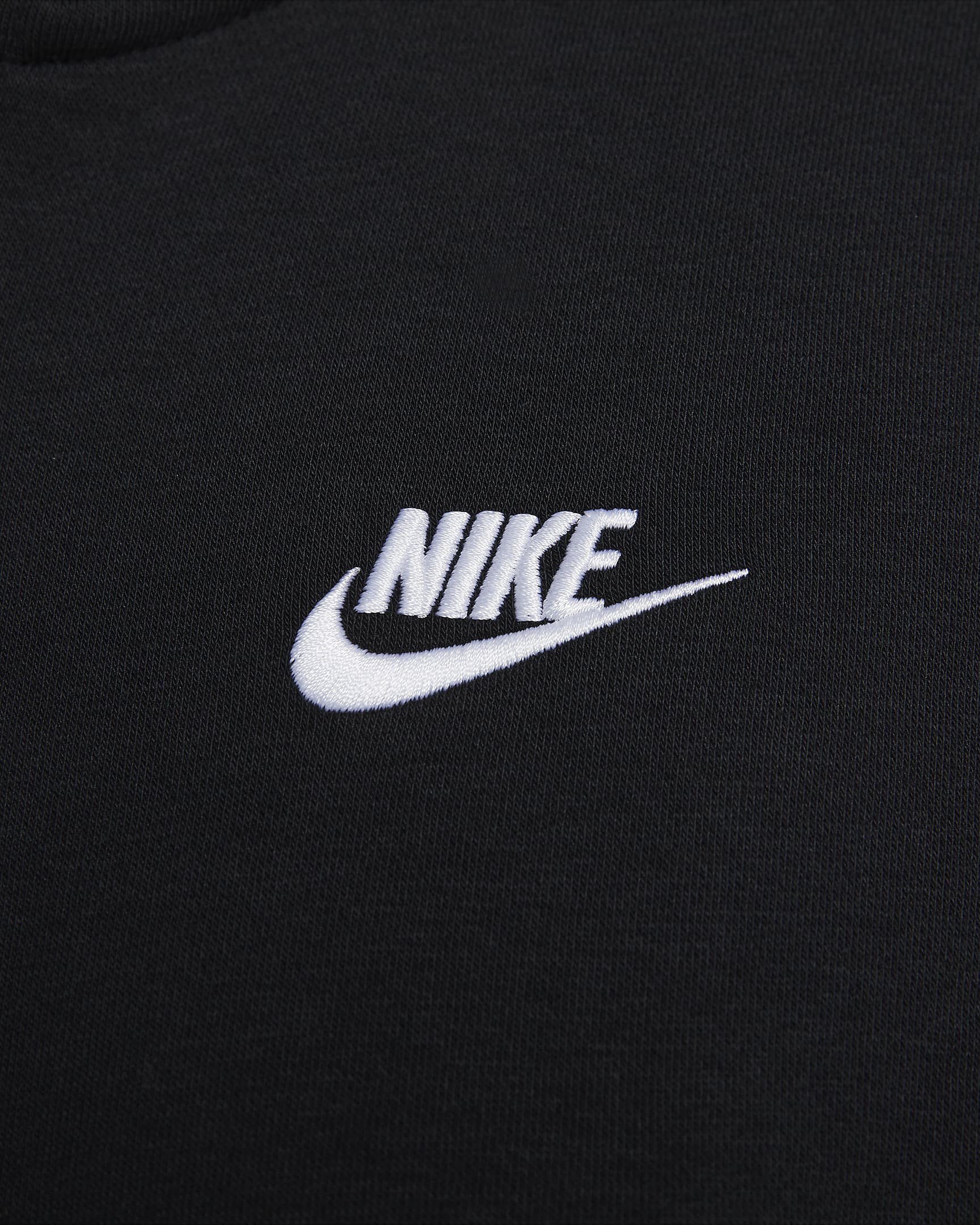 Nike Sportswear Club Fleece hettejakke til herre - Svart/Svart/Hvit