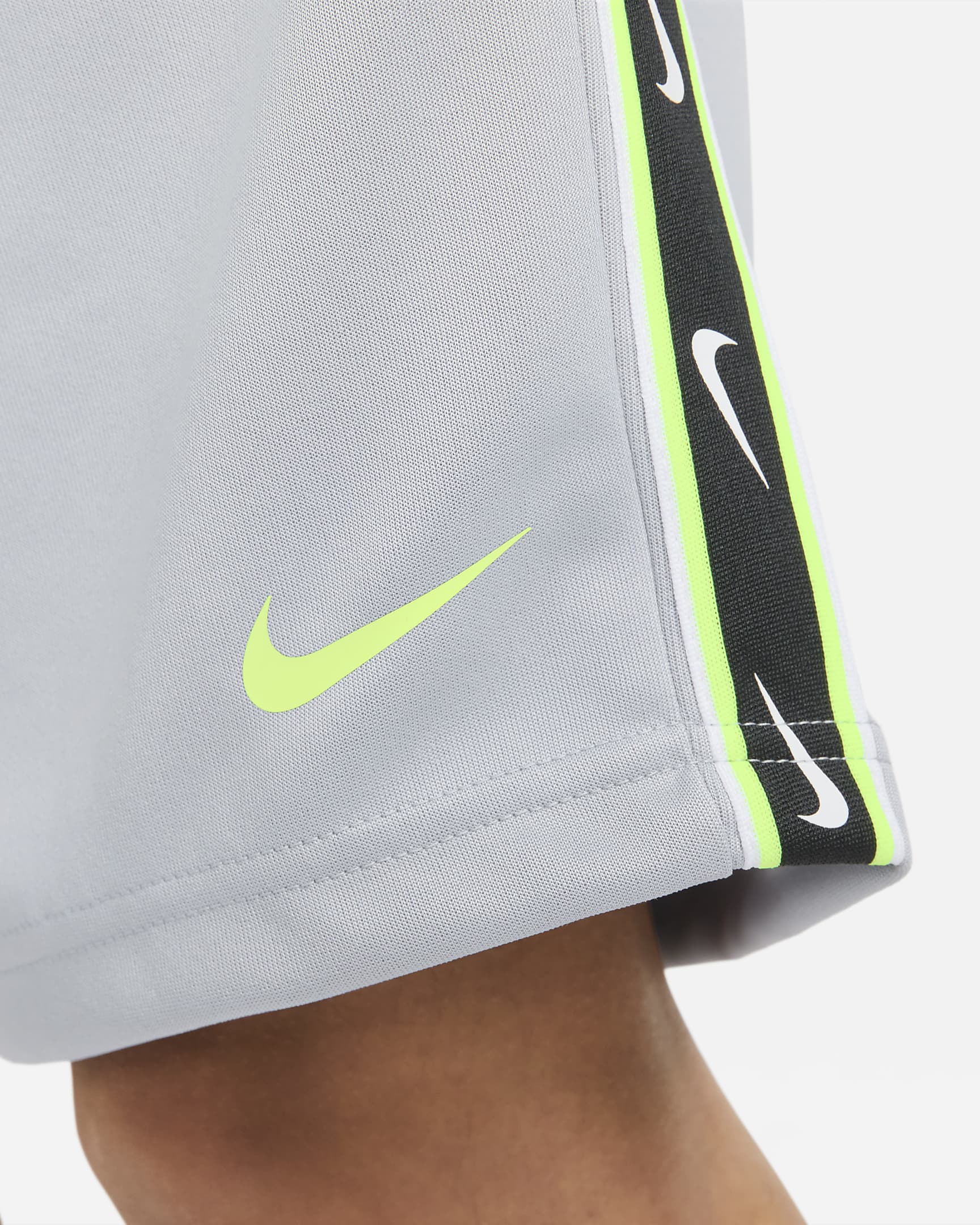 Nike Sportswear Men's Repeat Shorts - Wolf Grey/Volt