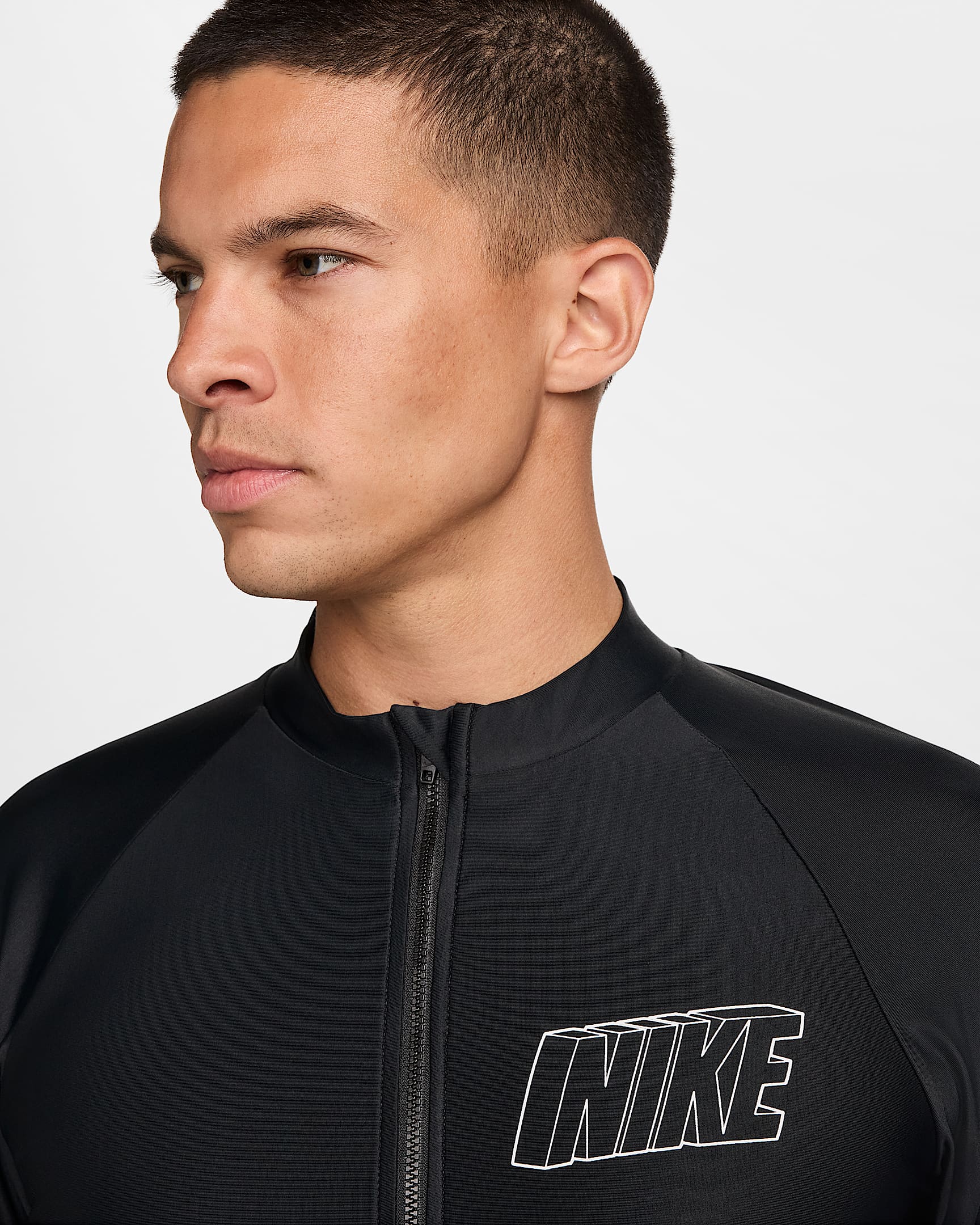 Nike Swim 3D Men's LongSleeve FullZip Hydroguard.