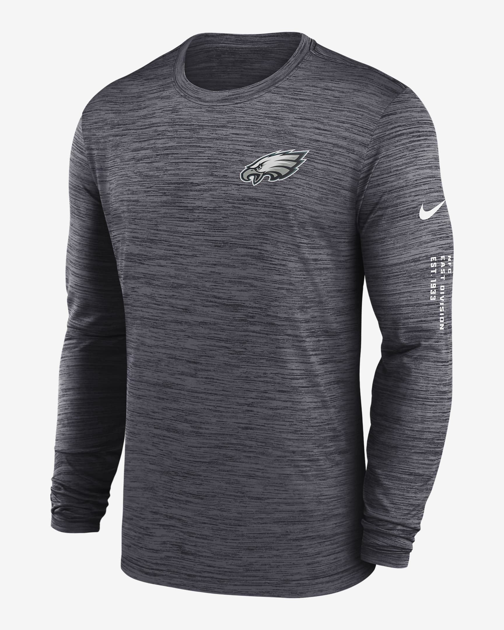Philadelphia Eagles Velocity Men's Nike Dri-FIT NFL Long-Sleeve T-Shirt ...