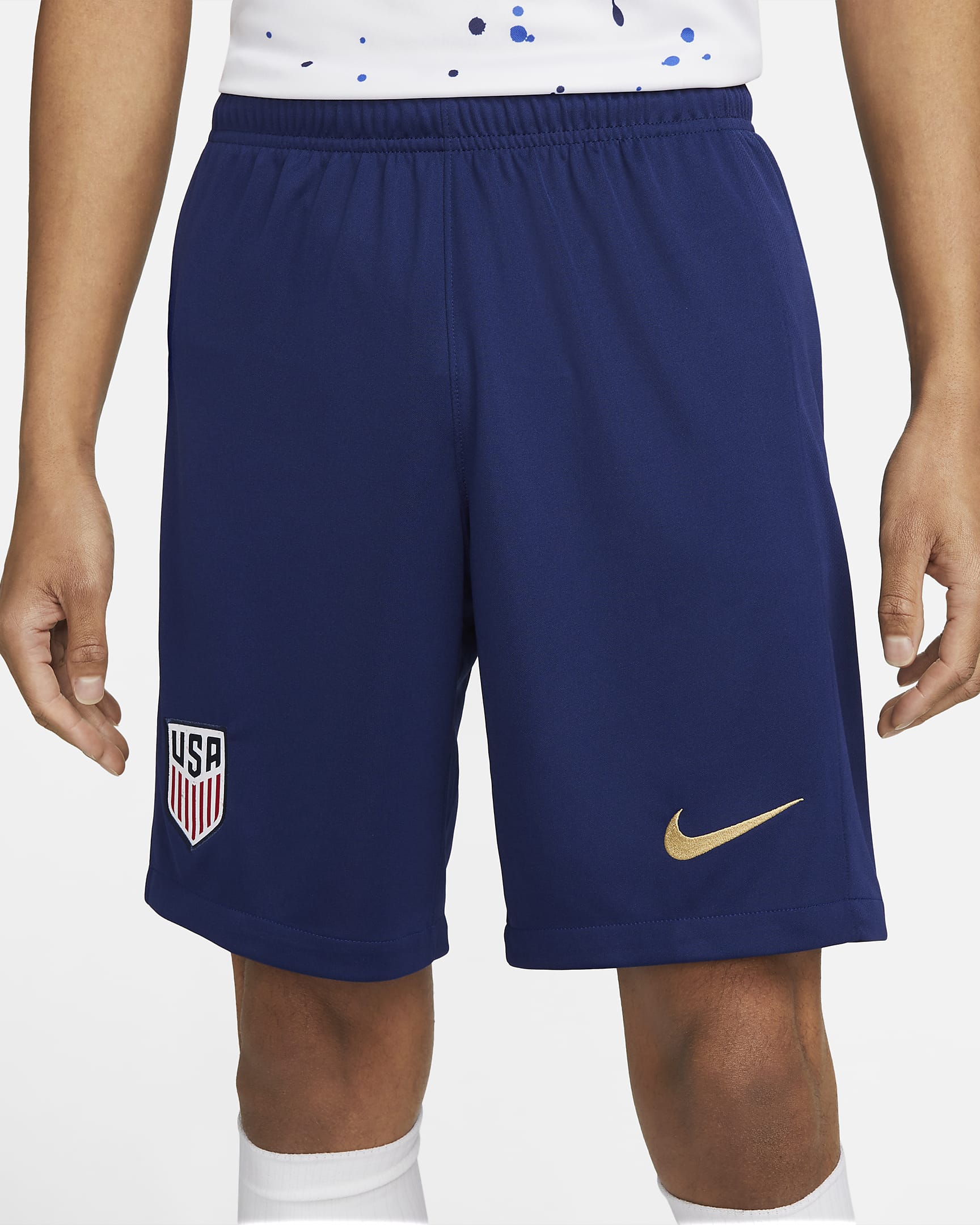 U.S. 2022/23 Stadium Home Men's Nike Dri-FIT Soccer Shorts. Nike.com
