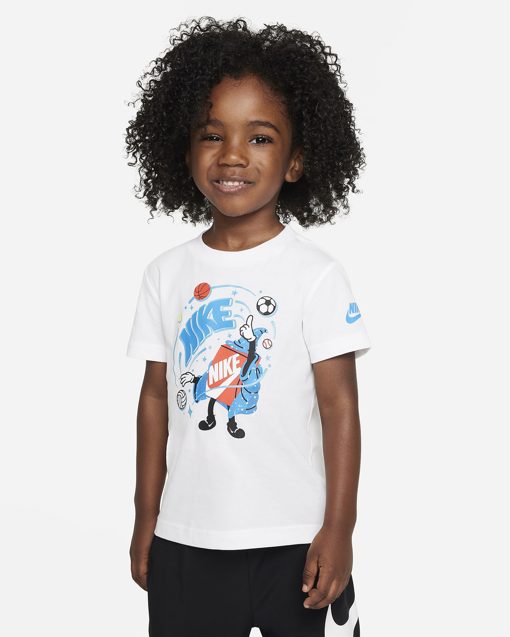 Nike T-Shirt mit Grafik für Kleinkinder - Weiß