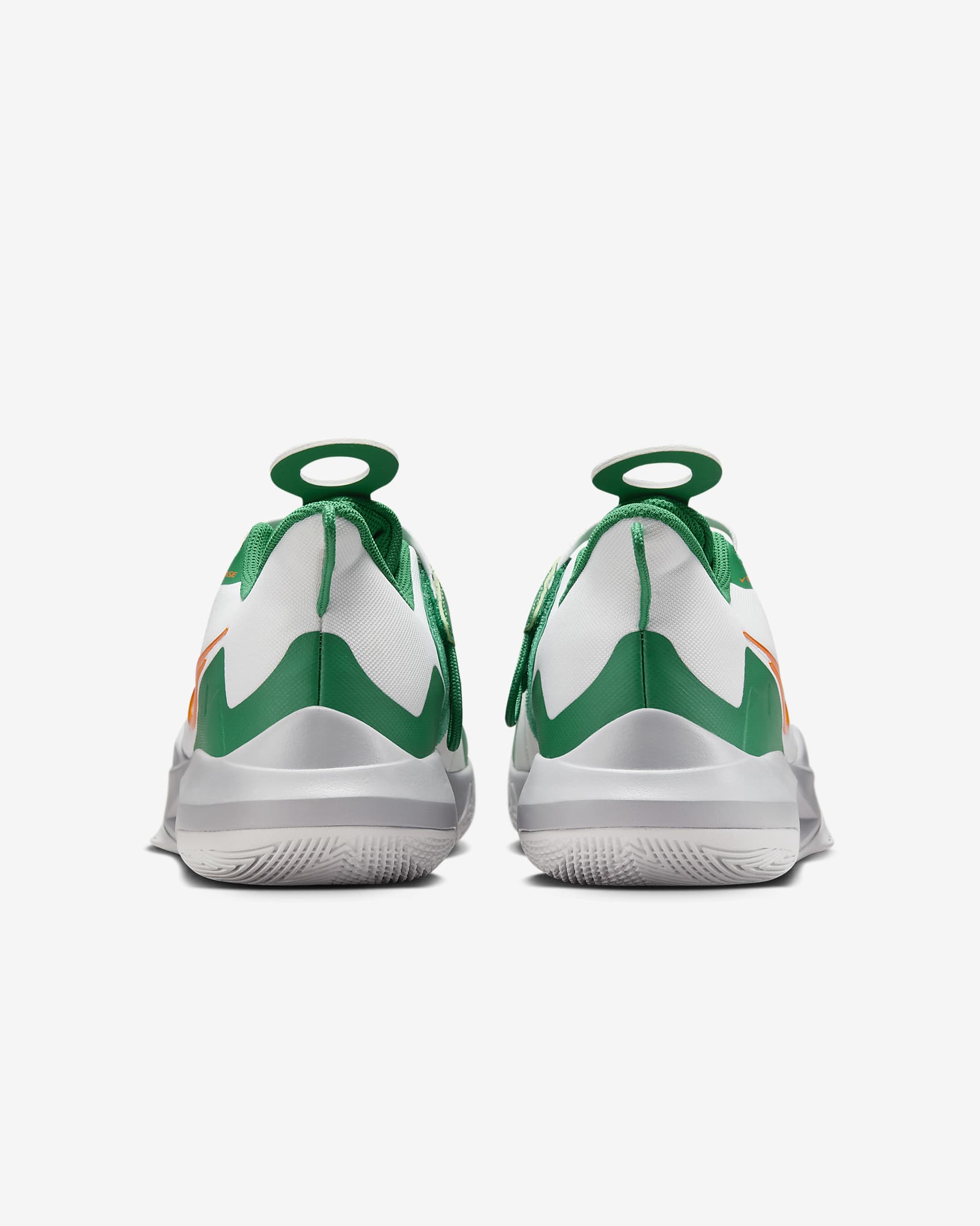 Nike Precision 6 FlyEase Basketball Shoes - White/Malachite/Sundial/Safety Orange