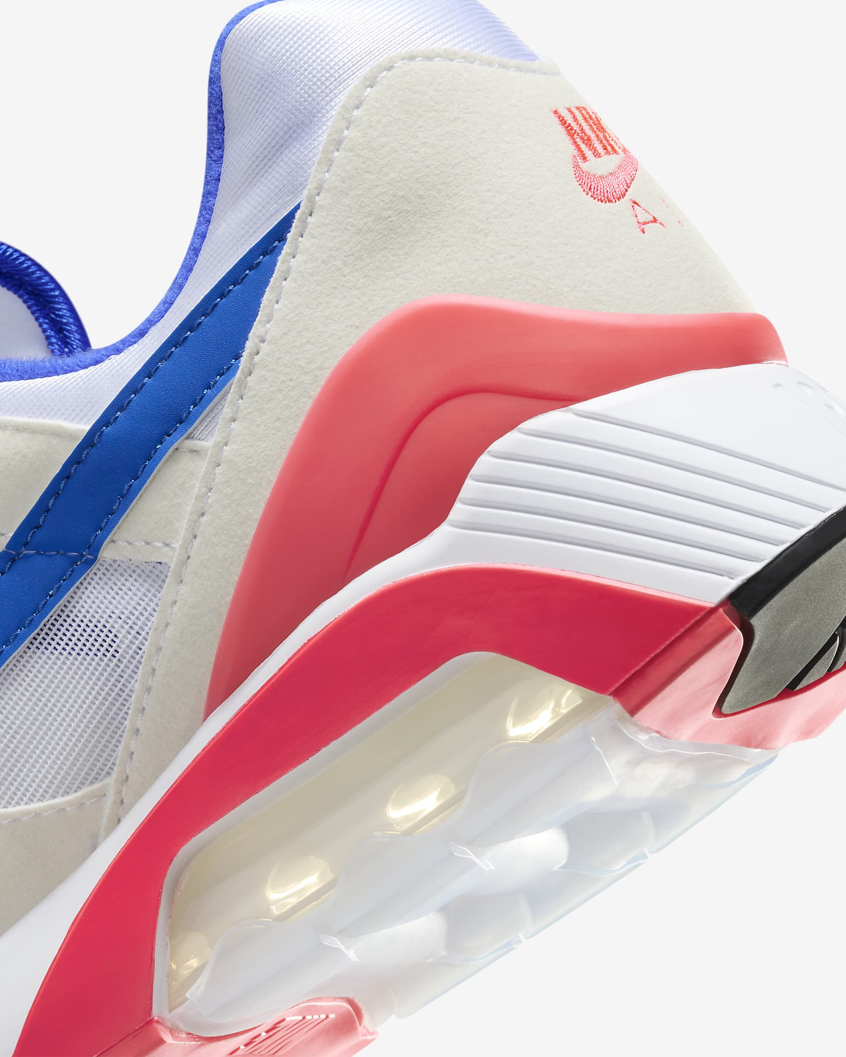 Nike Air 180 Men's Shoes - White/Solar Red/Black/Ultramarine