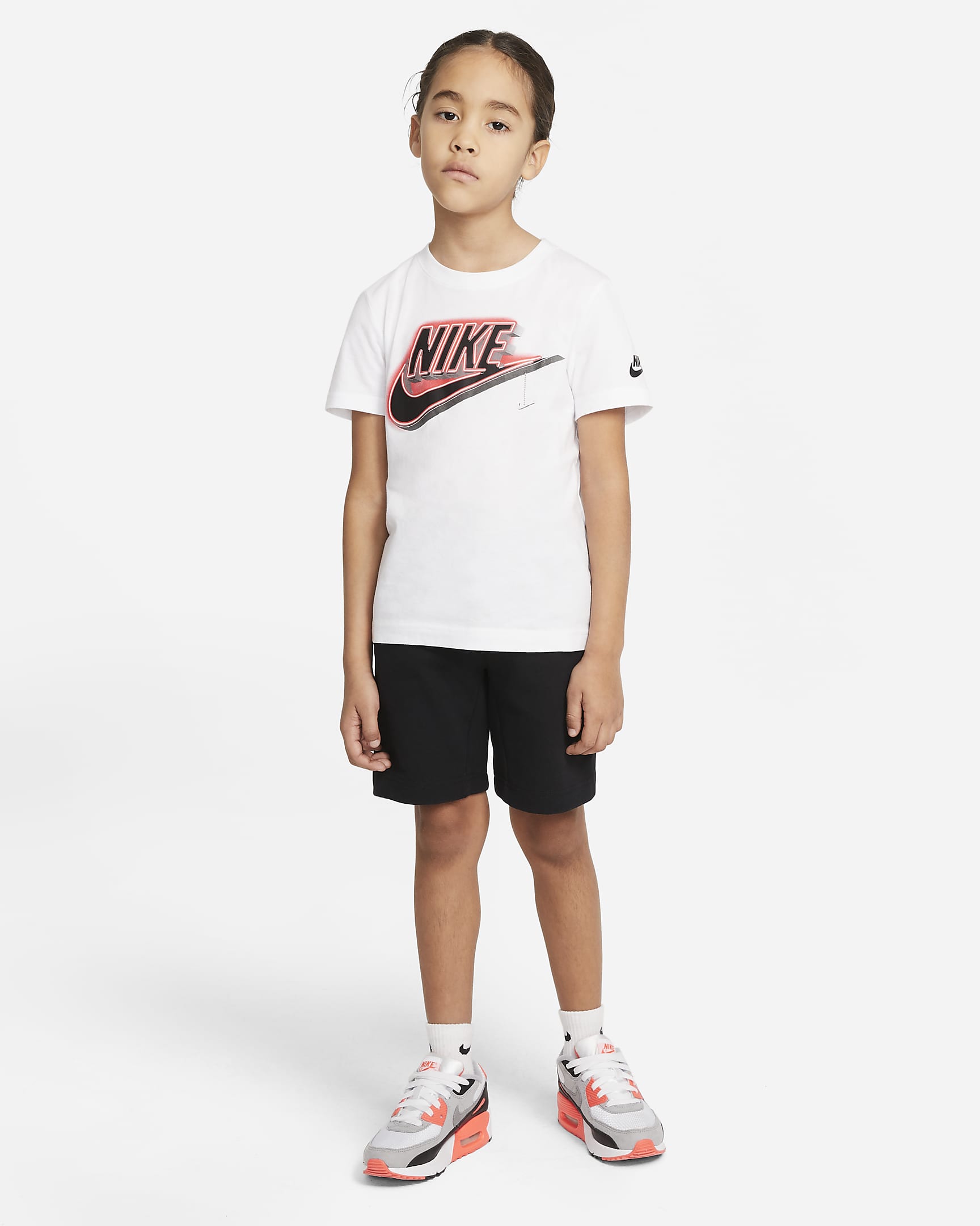 Nike Sportswear Tech Fleece Little Kids' Shorts - Black