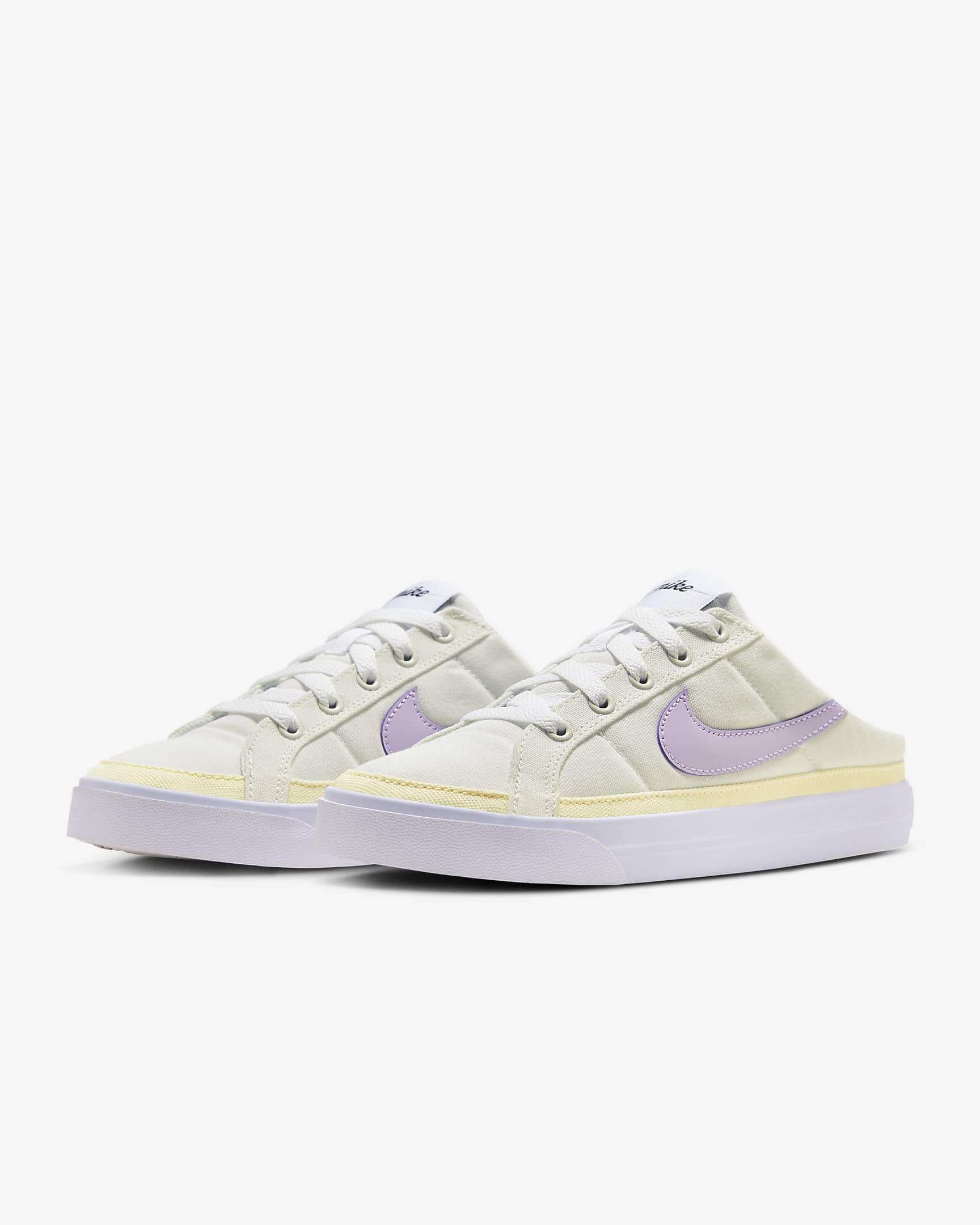 NikeCourt Legacy Women's Mules - Sail/White/Sundial/Violet Mist