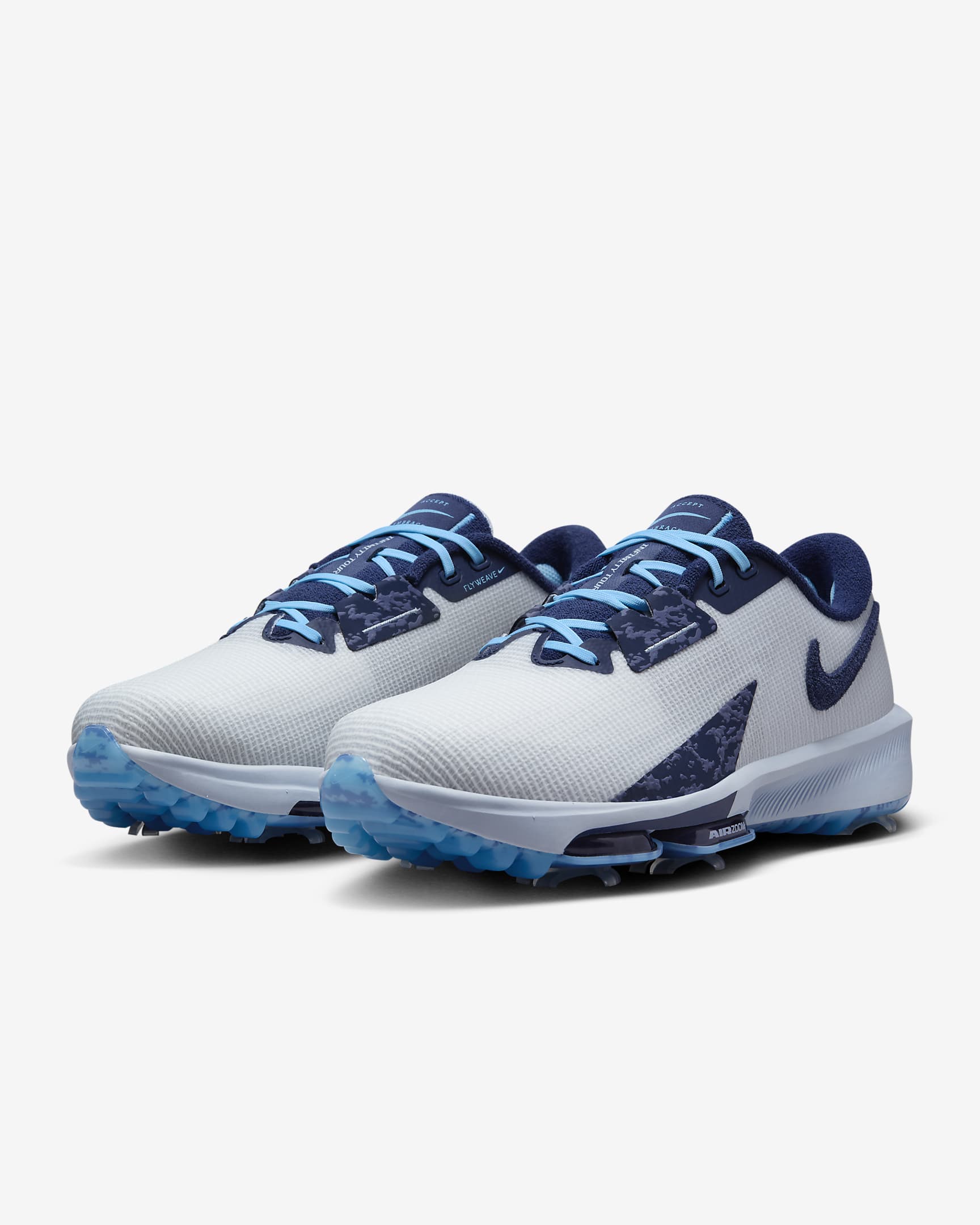 Nike Air Zoom Infinity Tour NRG 高爾夫鞋 (寬) - 白色/Aquarius Blue/Light Armory Blue/Midnight Navy