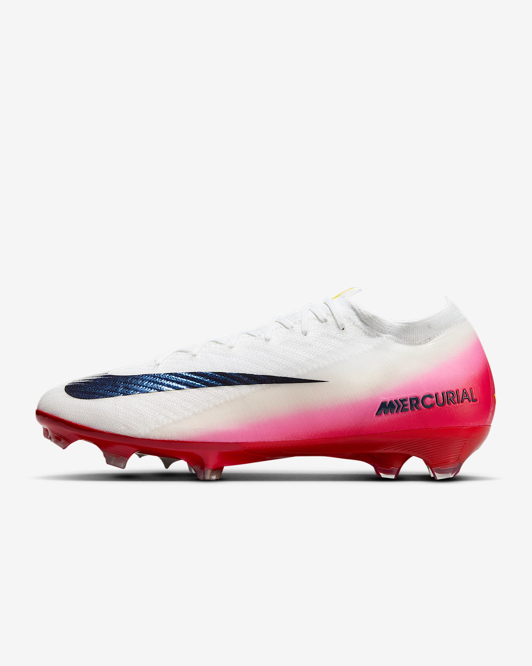 Tacos de fútbol FG de corte low Nike Mercurial Vapor 16 Elite - Rojo universitario/Obsidiana oscuro