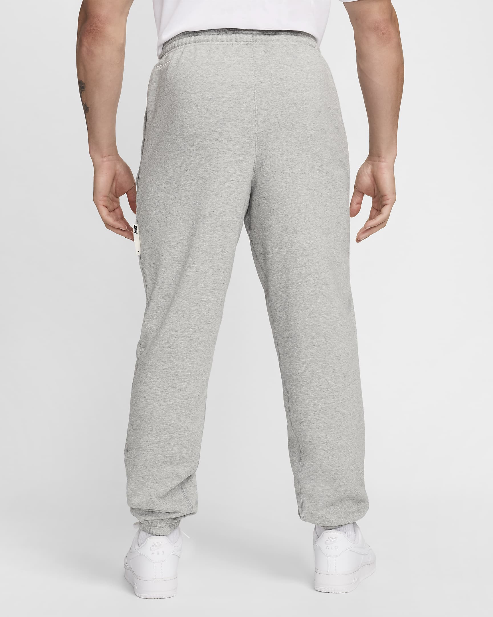 Pants de básquetbol Dri-FIT para hombre Nike Standard Issue - Gris oscuro jaspeado/Marfil pálido