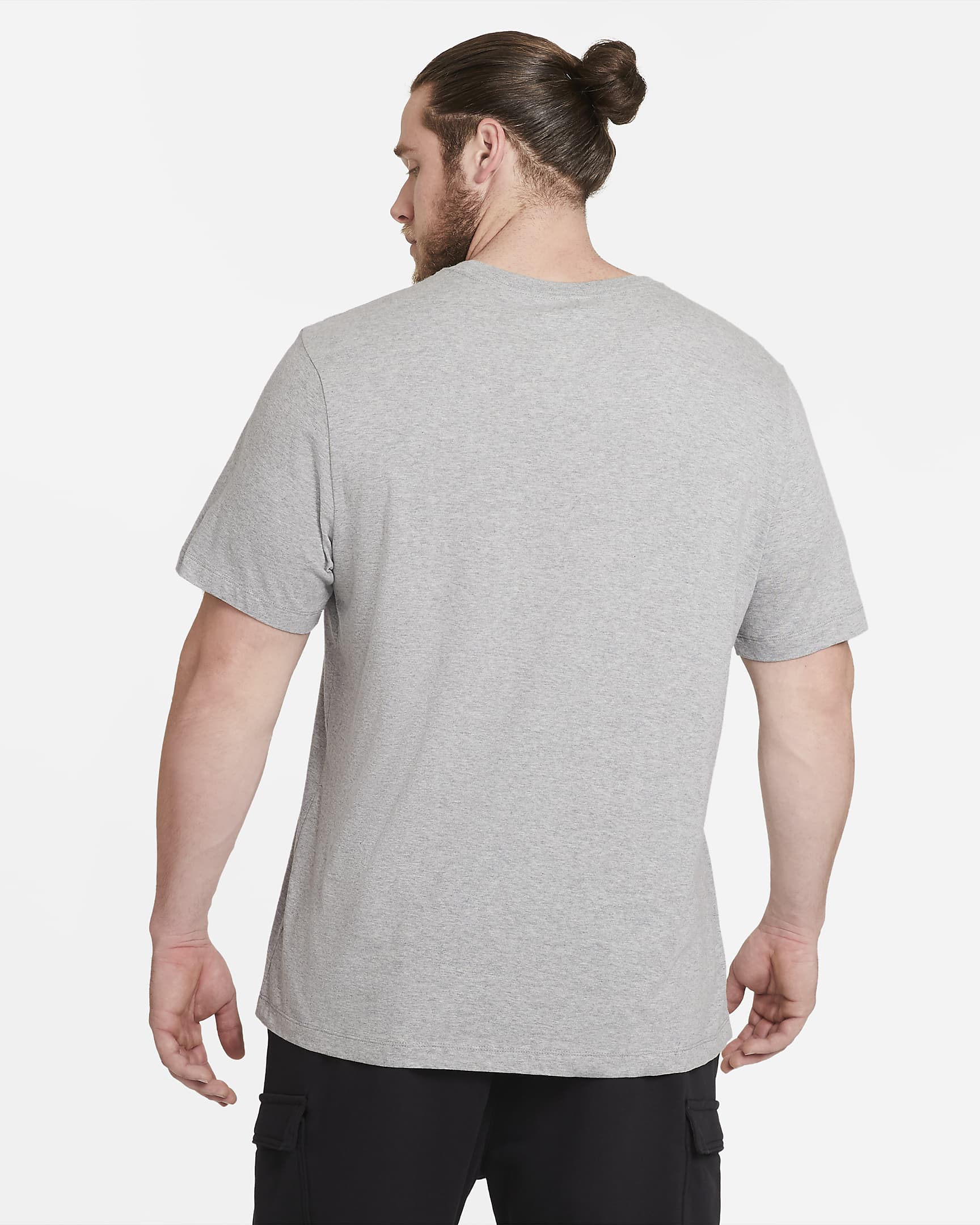 Nike Sportswear Men's T-Shirt - Dark Grey Heather/Black/White