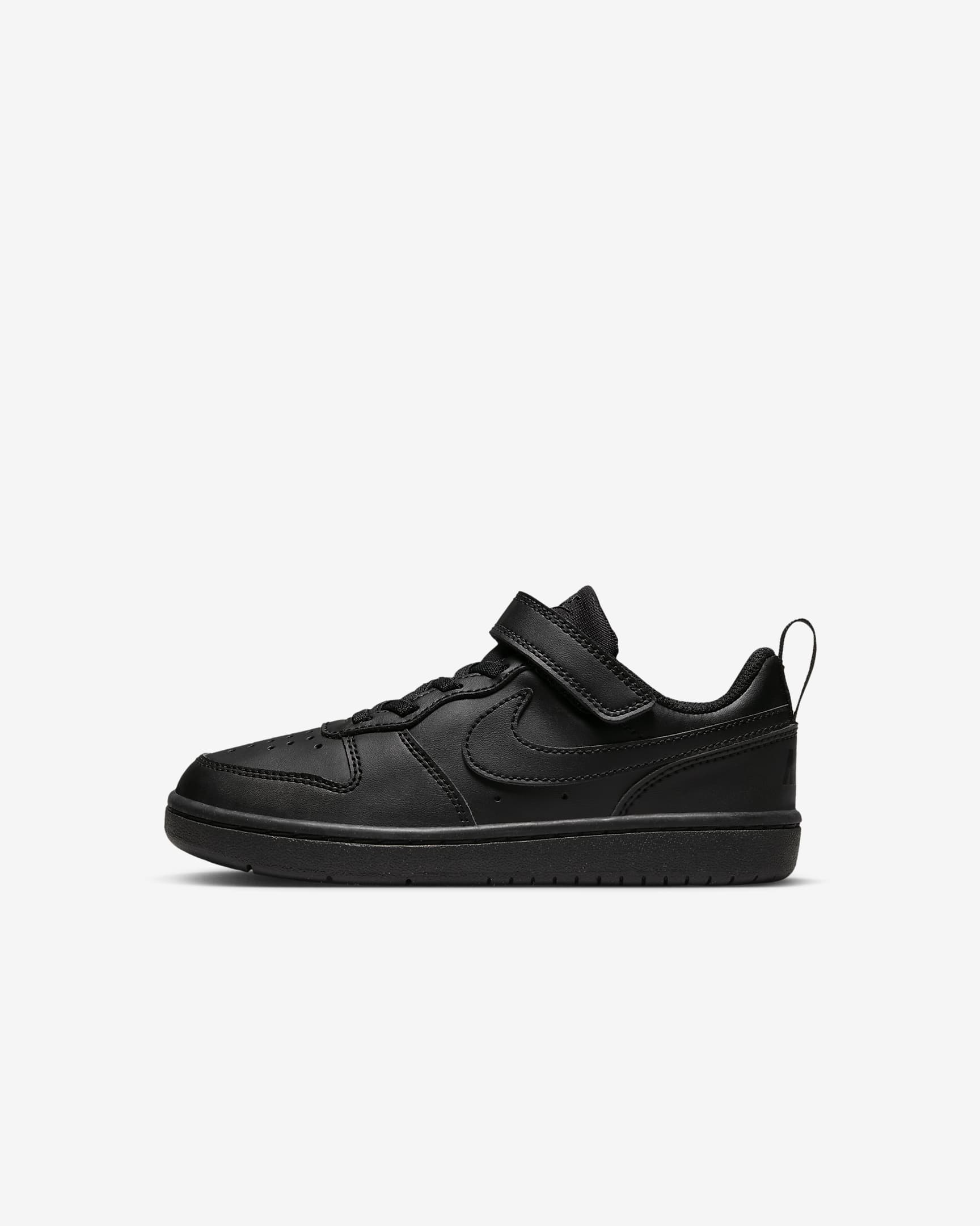 Nike Court Borough Low Recraft Younger Kids' Shoes - Black/Black/Black