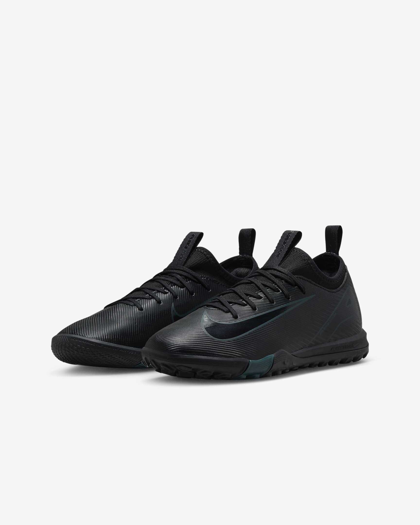 Nike Jr. Mercurial Vapor 16 Academy Little/Big Kids' TF Low-Top Soccer Shoes - Black/Deep Jungle/Black