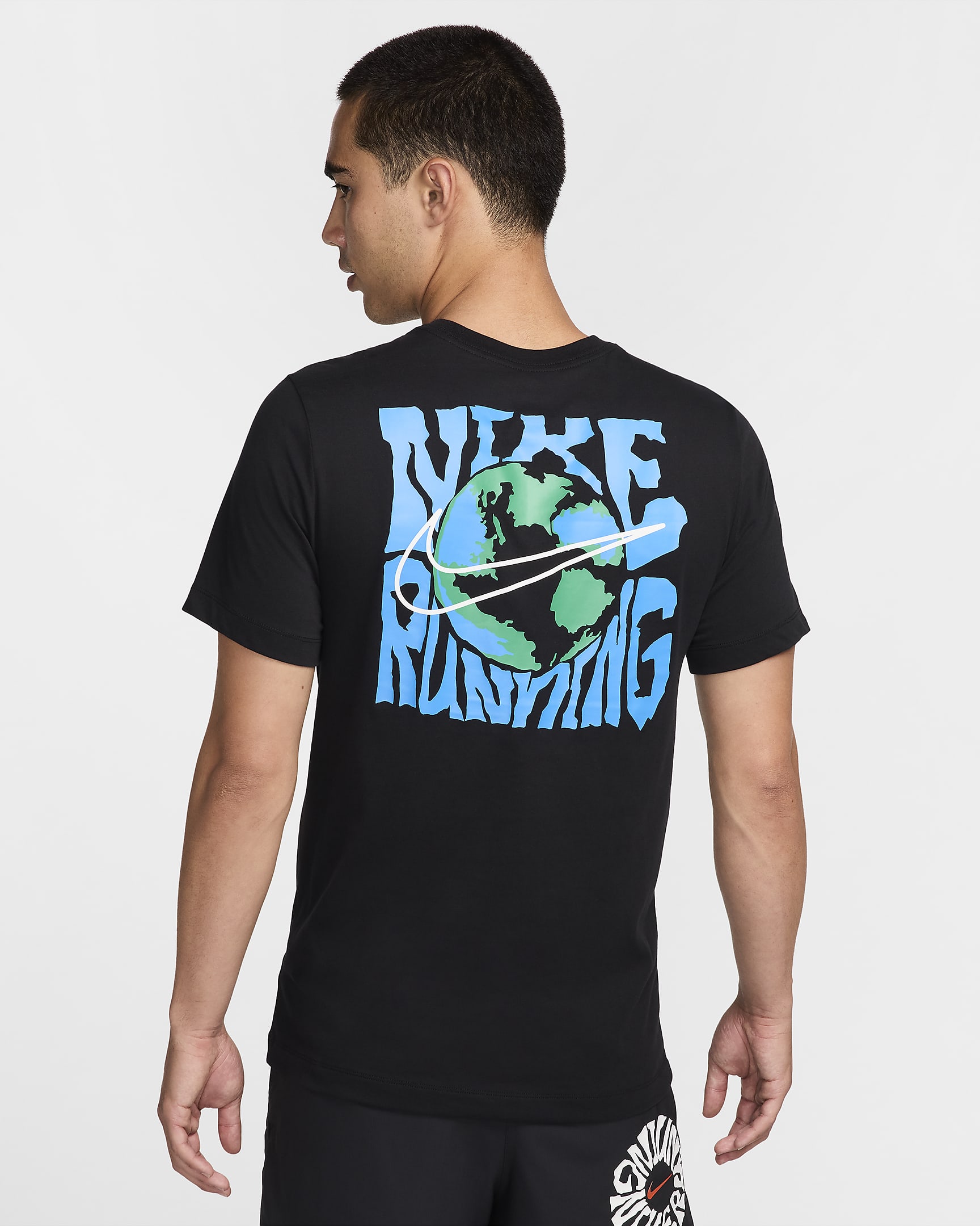 ナイキ メンズ Dri-FIT ランニング Tシャツ - ブラック