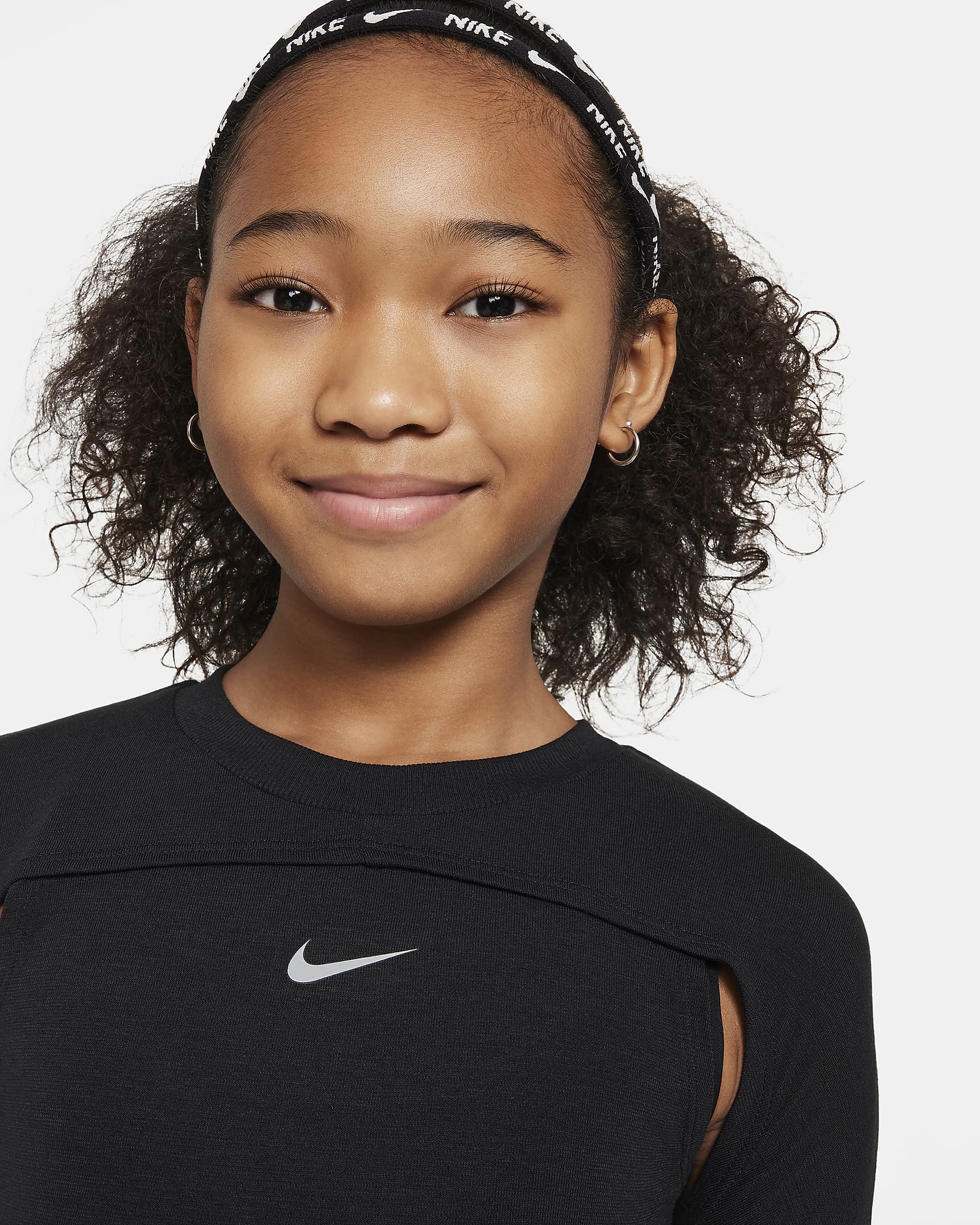 Nike Girls' Dri-FIT Long-Sleeve Top. Nike IN