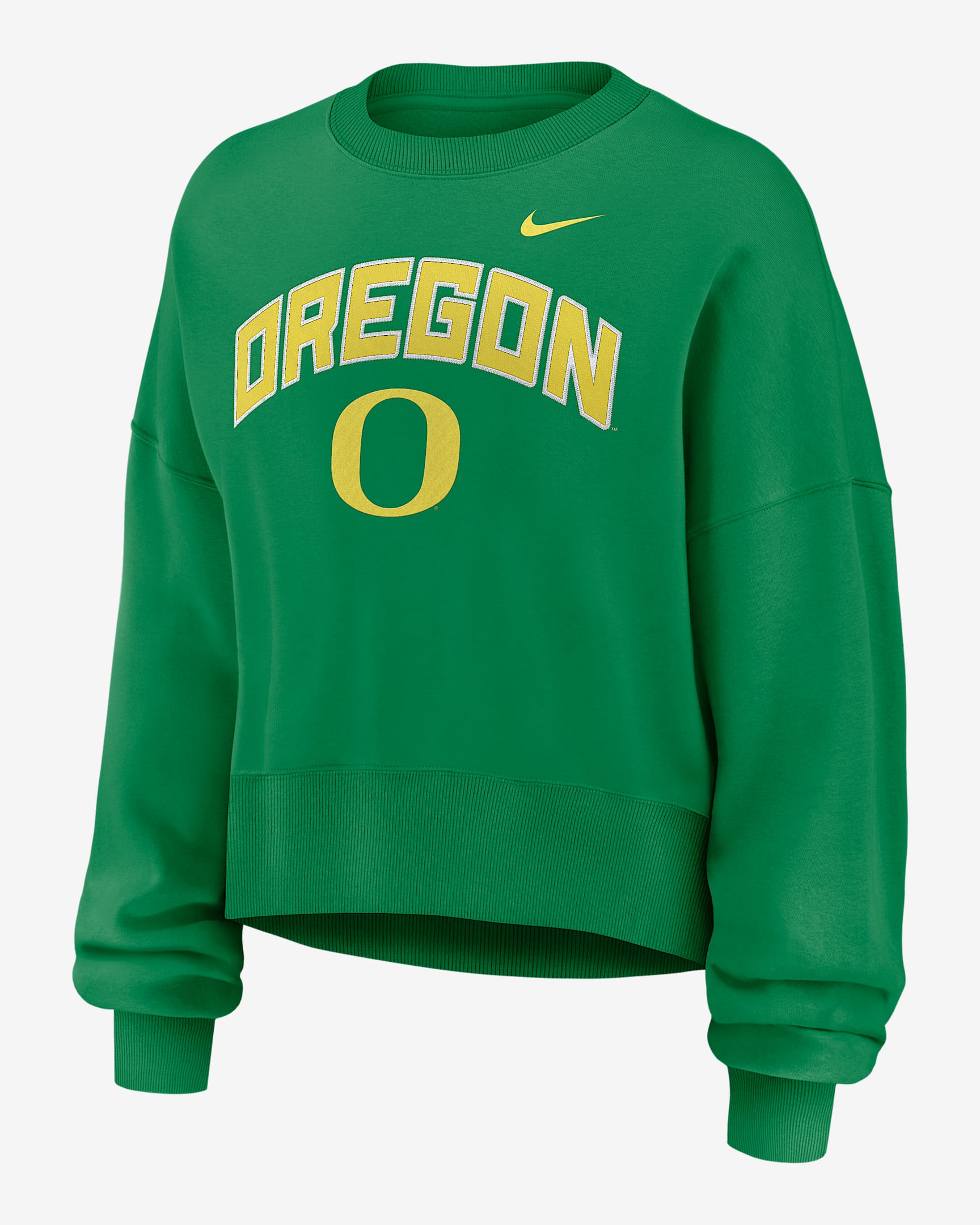 Oregon Phoenix Arch Women's Nike College Pullover Crew - Apple Green
