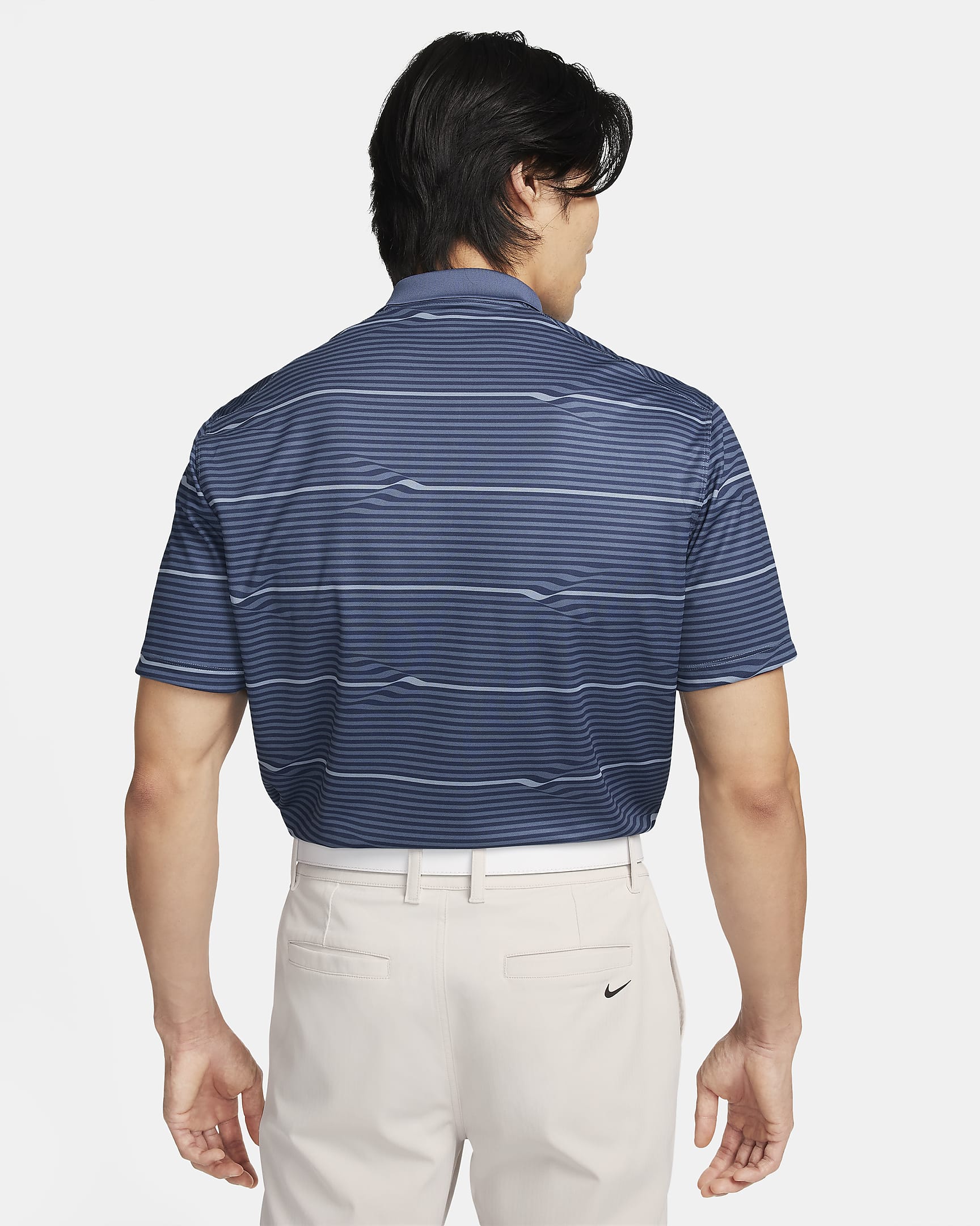 Nike Victory Men's Dri-FIT Golf Polo - Midnight Navy/Diffused Blue/White