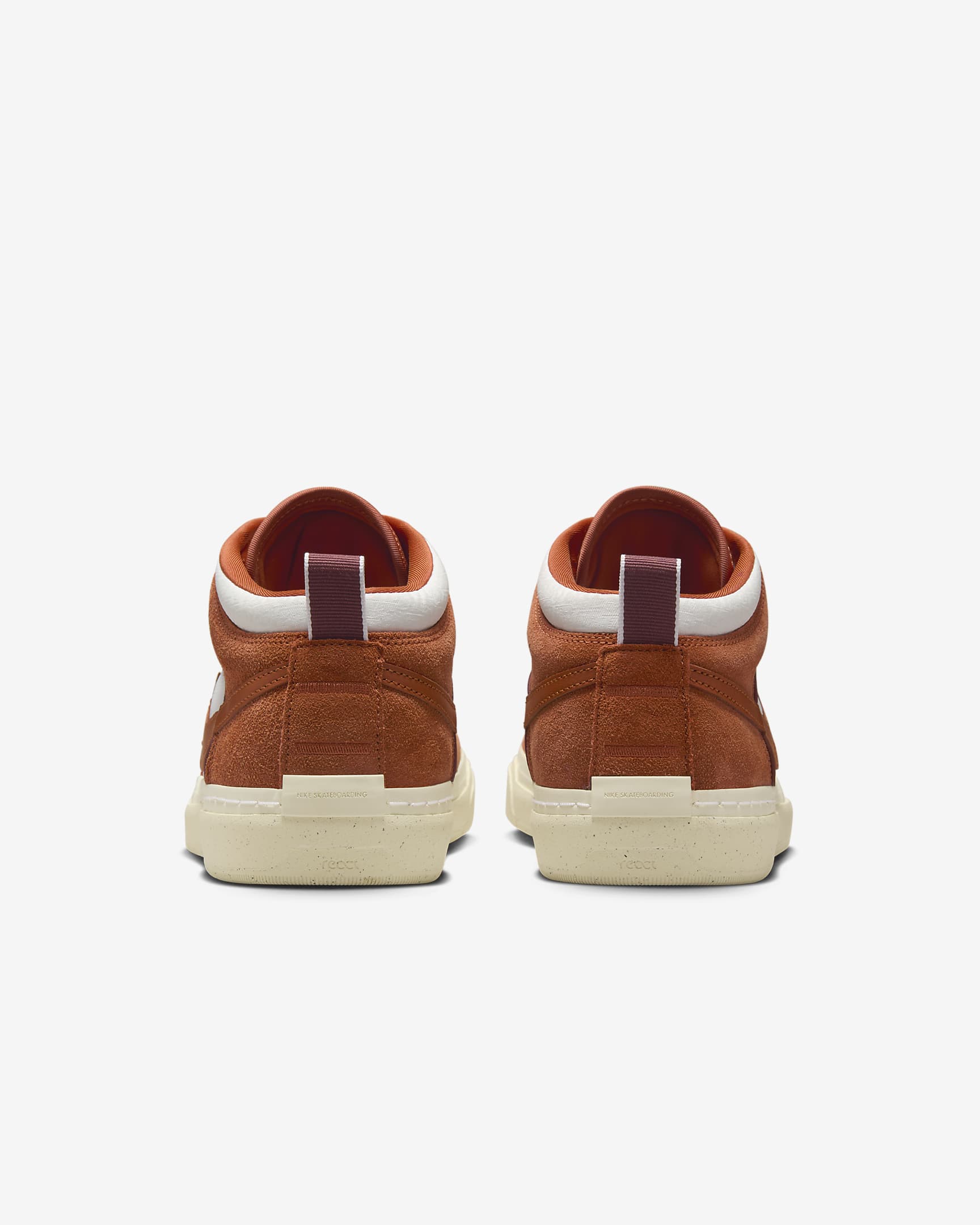 Nike SB React Leo 滑板鞋 - Dark Russet/白色/Dark Pony/Dark Russet