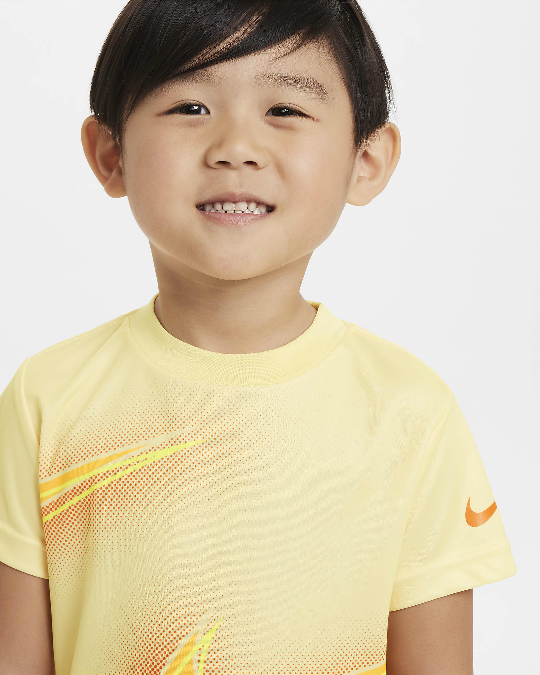 Nike Dri-FIT Toddler Stacked Up Swoosh T-Shirt - Soft Yellow