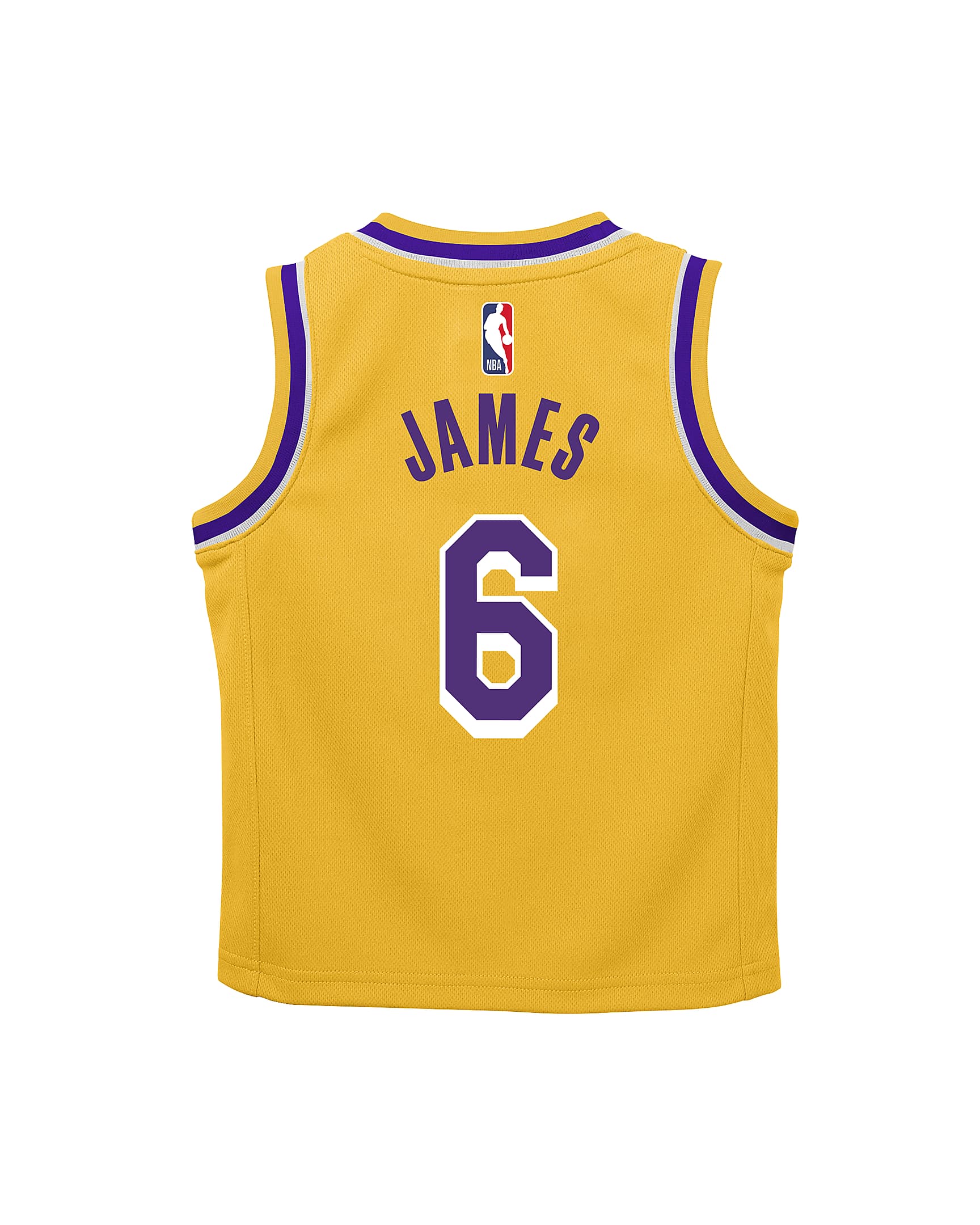 LeBron James Los Angeles Lakers Icon Edition Older Kids' (Boys') Nike NBA Jersey and Shorts Box Set - Amarillo