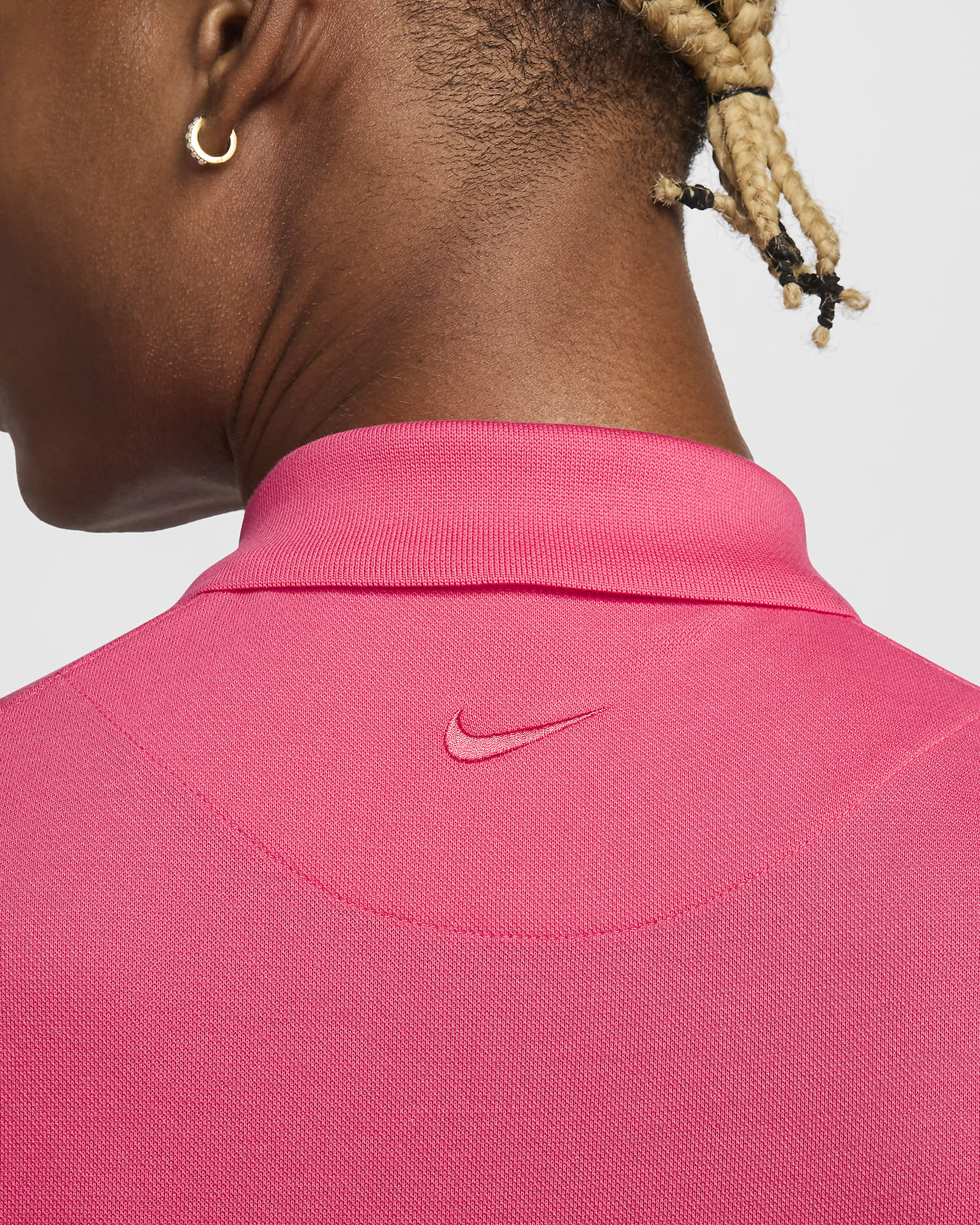 Polo coupe slim The Nike Polo Rafa pour Homme - Aster Pink/Blanc