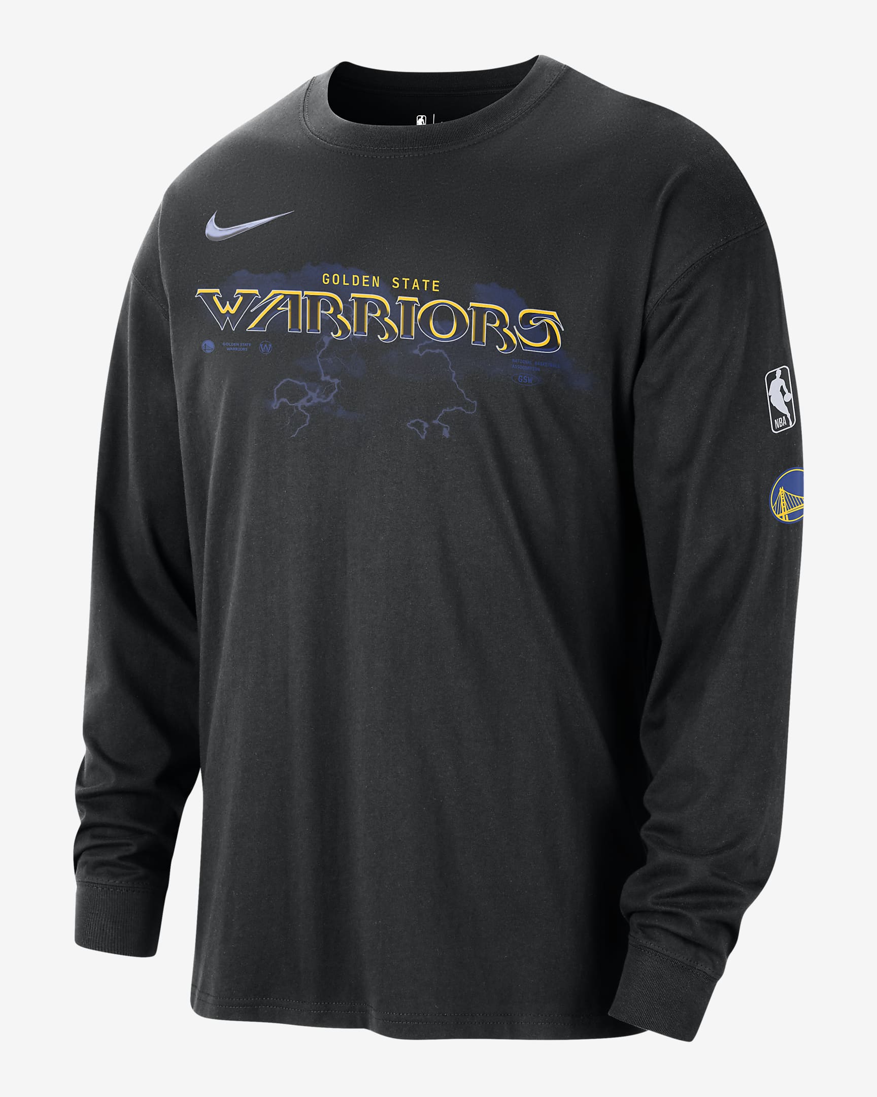 Golden State Warriors Essential Max90 Men's Nike NBA Long-Sleeve T ...