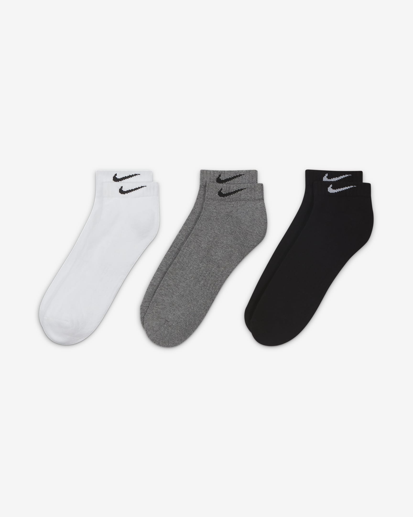 Nike Everyday Cushioned Training Low Socks (3 Pairs) - Multi-Colour