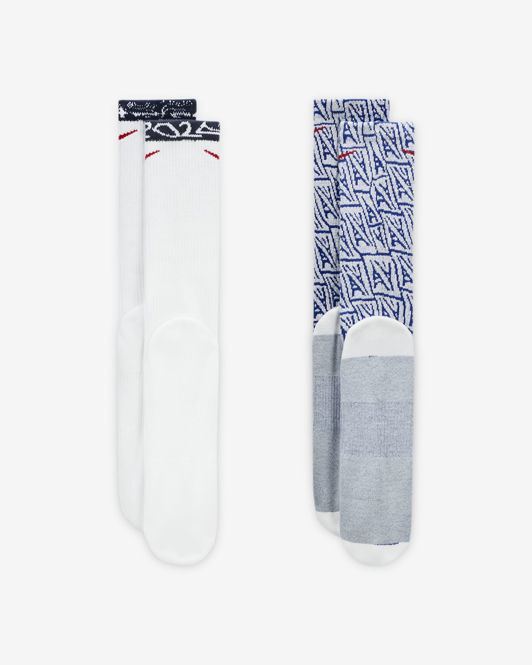 USA Everyday Nike Cushioned Socks (2 Pairs) - Multi-Colour